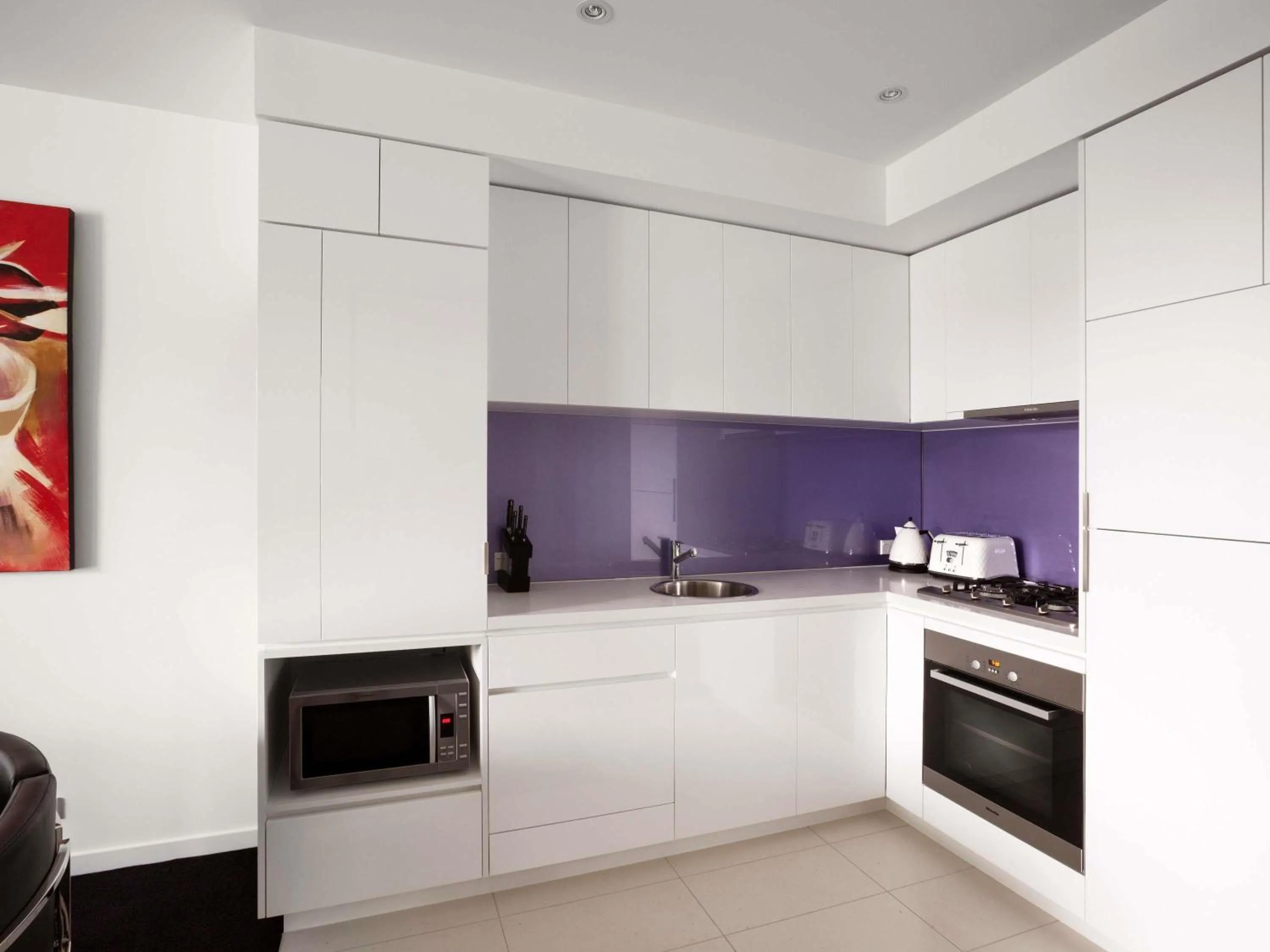 One-Bedroom Apartment with Balcony and Water View in The Sebel Melbourne Docklands Hotel