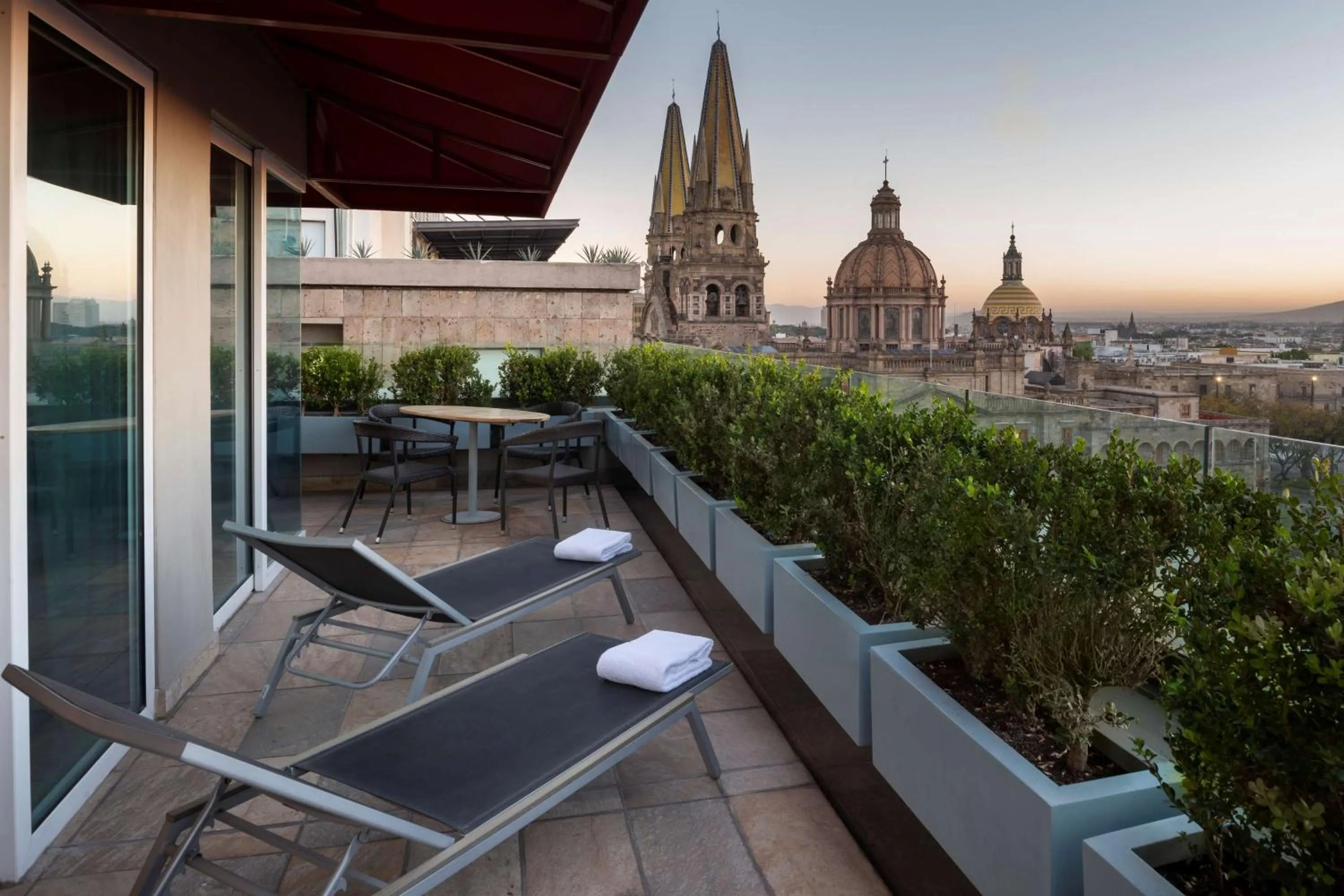 One Bedroom King Suite with Terrace in Hilton DoubleTree Guadalajara Centro Historico