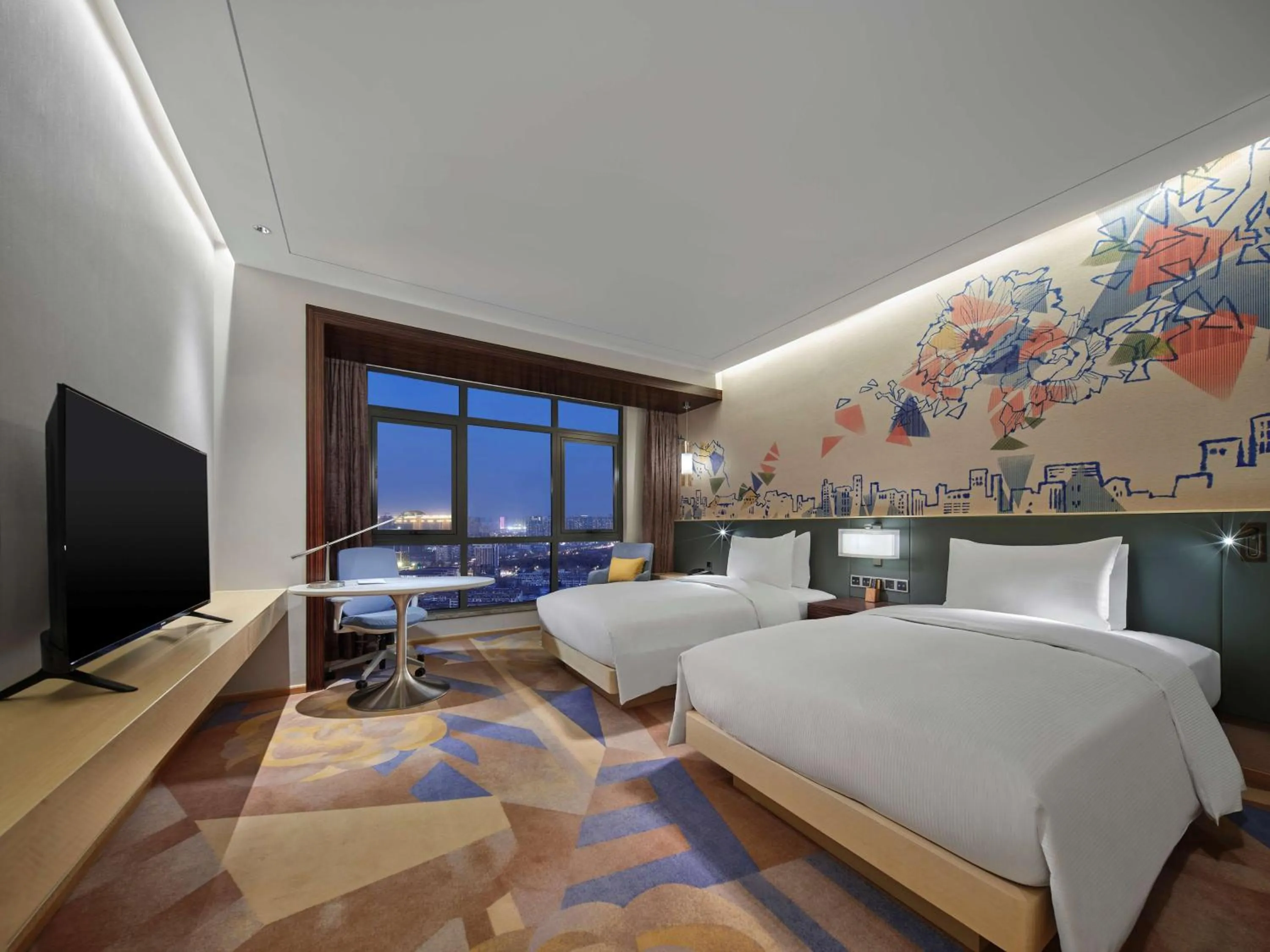 Twin Room - High Floor in Hilton Garden Inn Heze