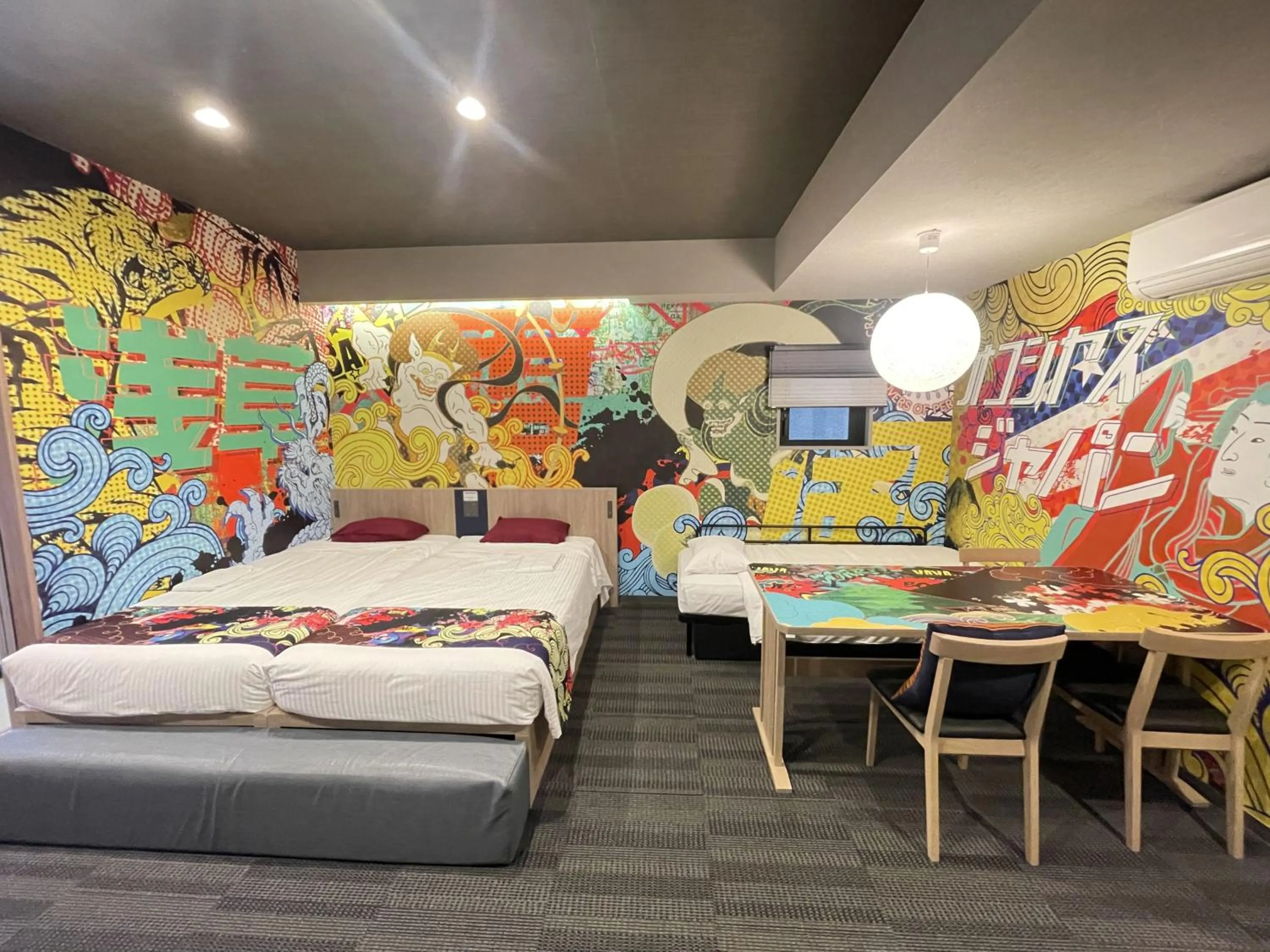 Japanese Concept Room with Washing Machine in MONday Apart Premium AKIHABARA ASAKUSABASHI Sta.