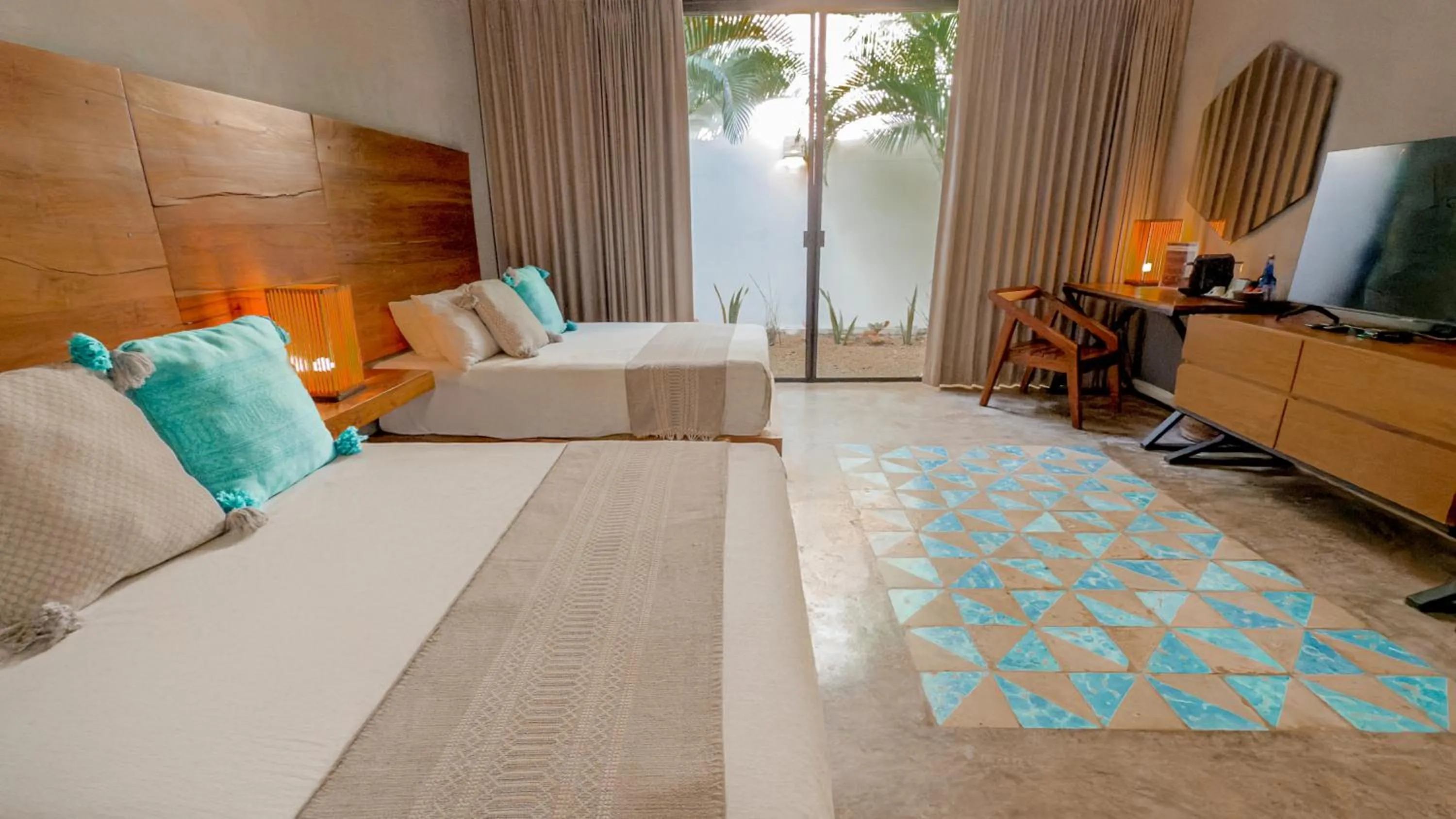 Double Standard With Garden in Hotel Unknown