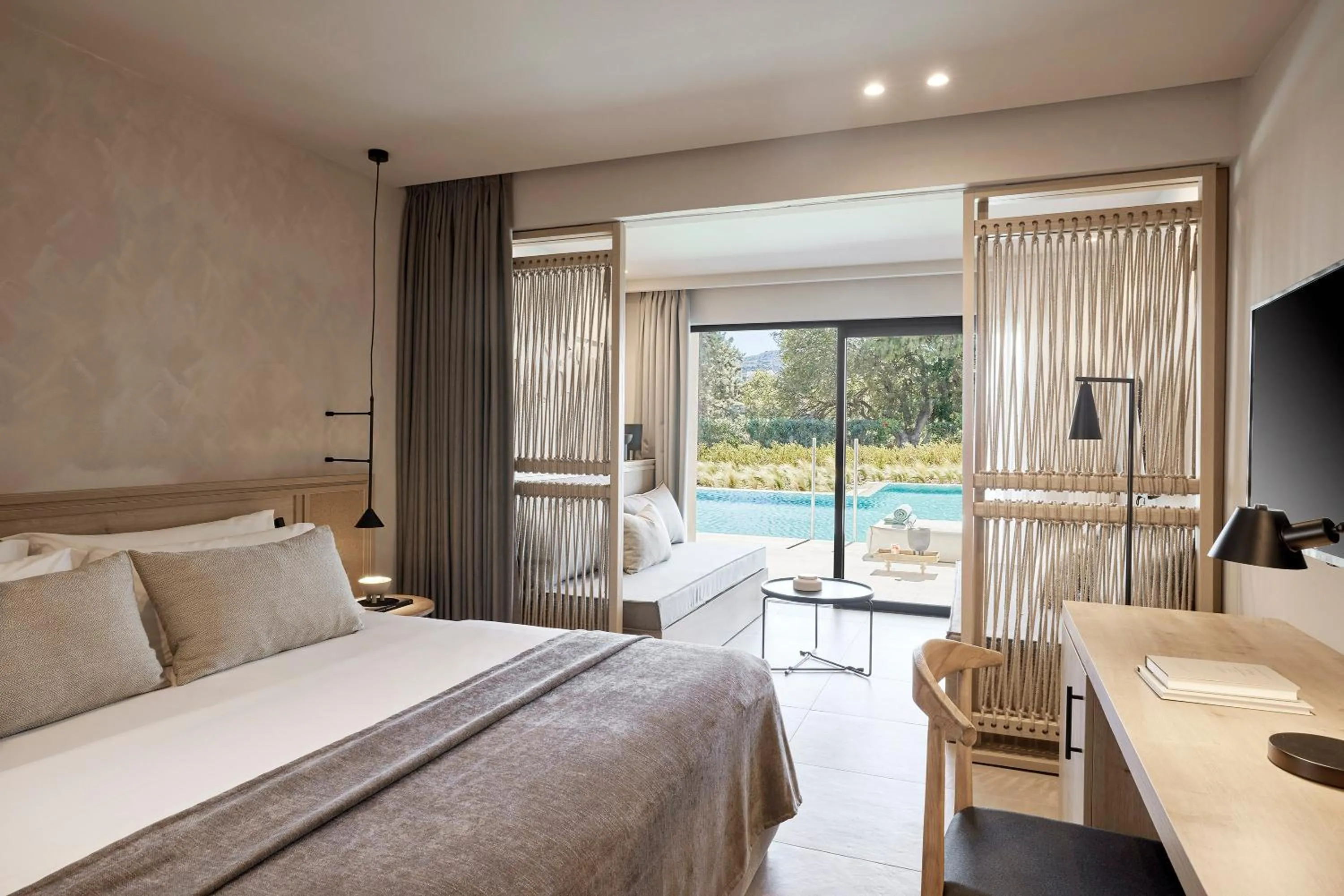 Junior Suite with Pool View & Swim Up Pool in Helea Lifestyle Beach Resort