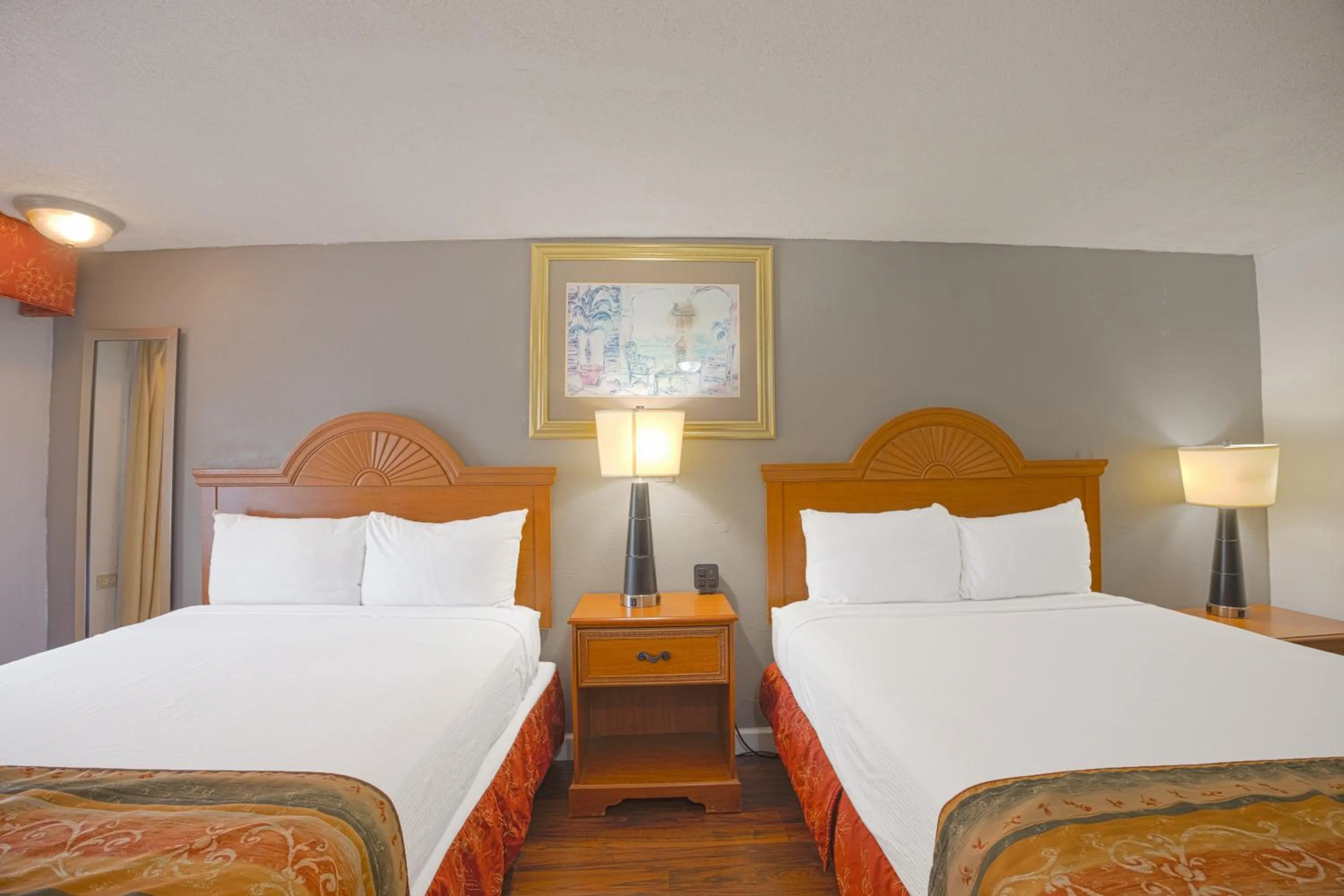 2 Full Beds Accessible Non - Smoking in Liberty Garden Inn by OYO Kissimmee near Disney World