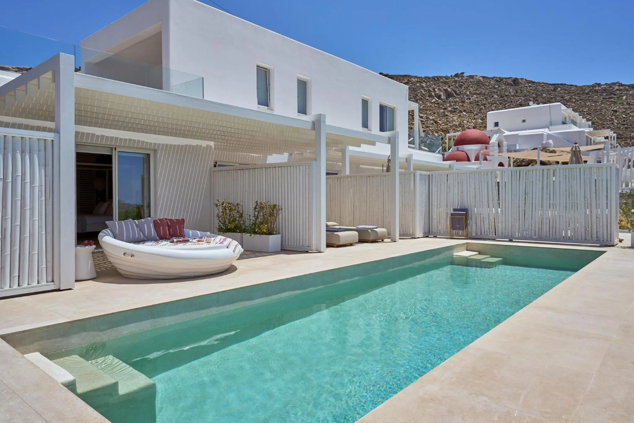 Design Room Sea View with Sharing Pool - single occupancy in Once in Mykonos - Designed for Adults