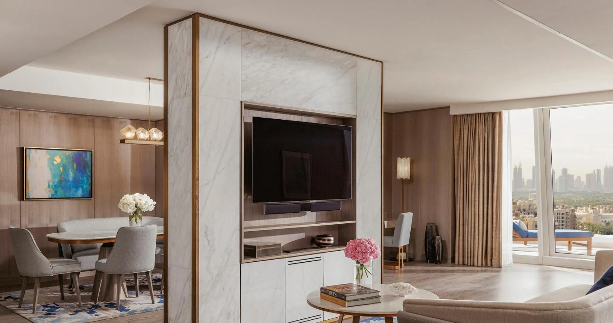 Three Bedroom Ocean View Suite with Private Terrace  - includes Daily Breakfast & Afternoon Tea, Evening Drinks & Canapes, Club Lounge access with all-day refreshments and Wild Wadi Waterpark™ access in Jumeirah Beach Hotel Dubai