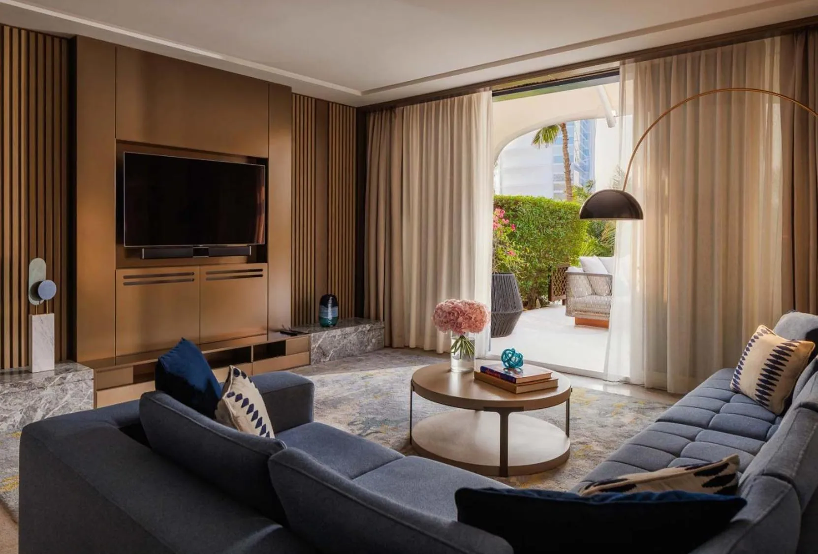 Family Garden Suite with Private Terrace - includes direct resort access, Daily Breakfast & Afternoon Tea, Evening Drinks & Canapes, Club Lounge access with all-day refreshments and Wild Wadi Waterpark™ access in Jumeirah Beach Hotel Dubai