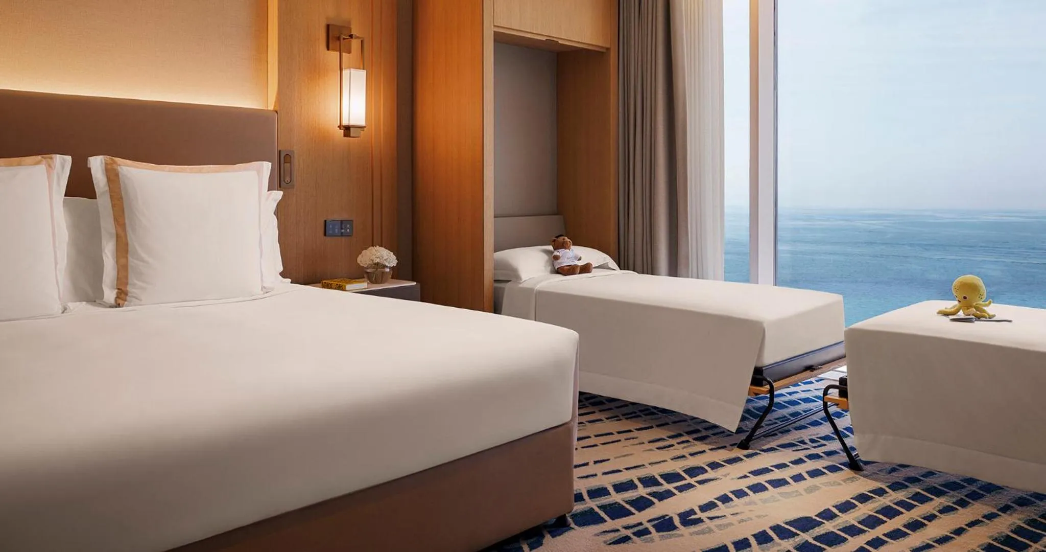 Ocean View Family Deluxe Room with Murphy Wall Beds - includes Wild Wadi Waterpark™ and KiDS Club access in Jumeirah Beach Hotel Dubai