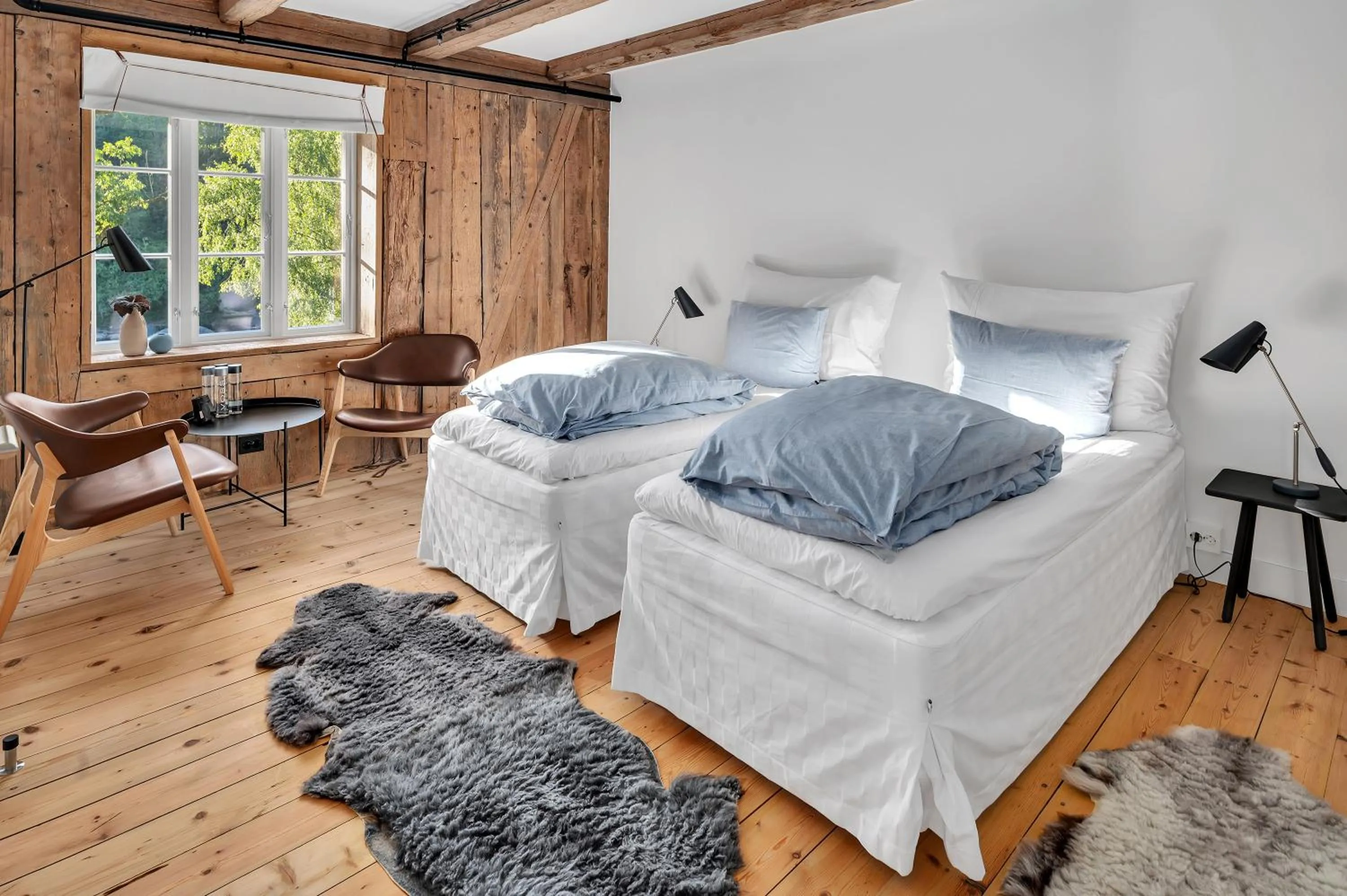 Deluxe Double or Twin Room with River View - single occupancy in Boen Gård