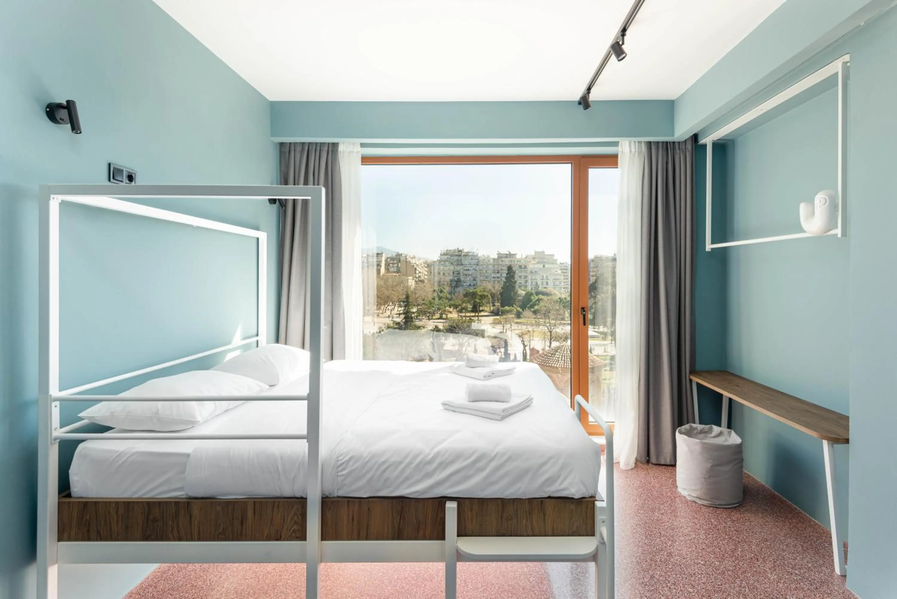 Corner Room with Panoramic View in Zeus is Loose Hostel