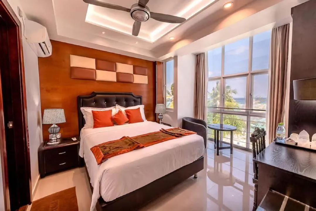 Deluxe Double Room with Sea View - single occupancy in Rivethi Beach