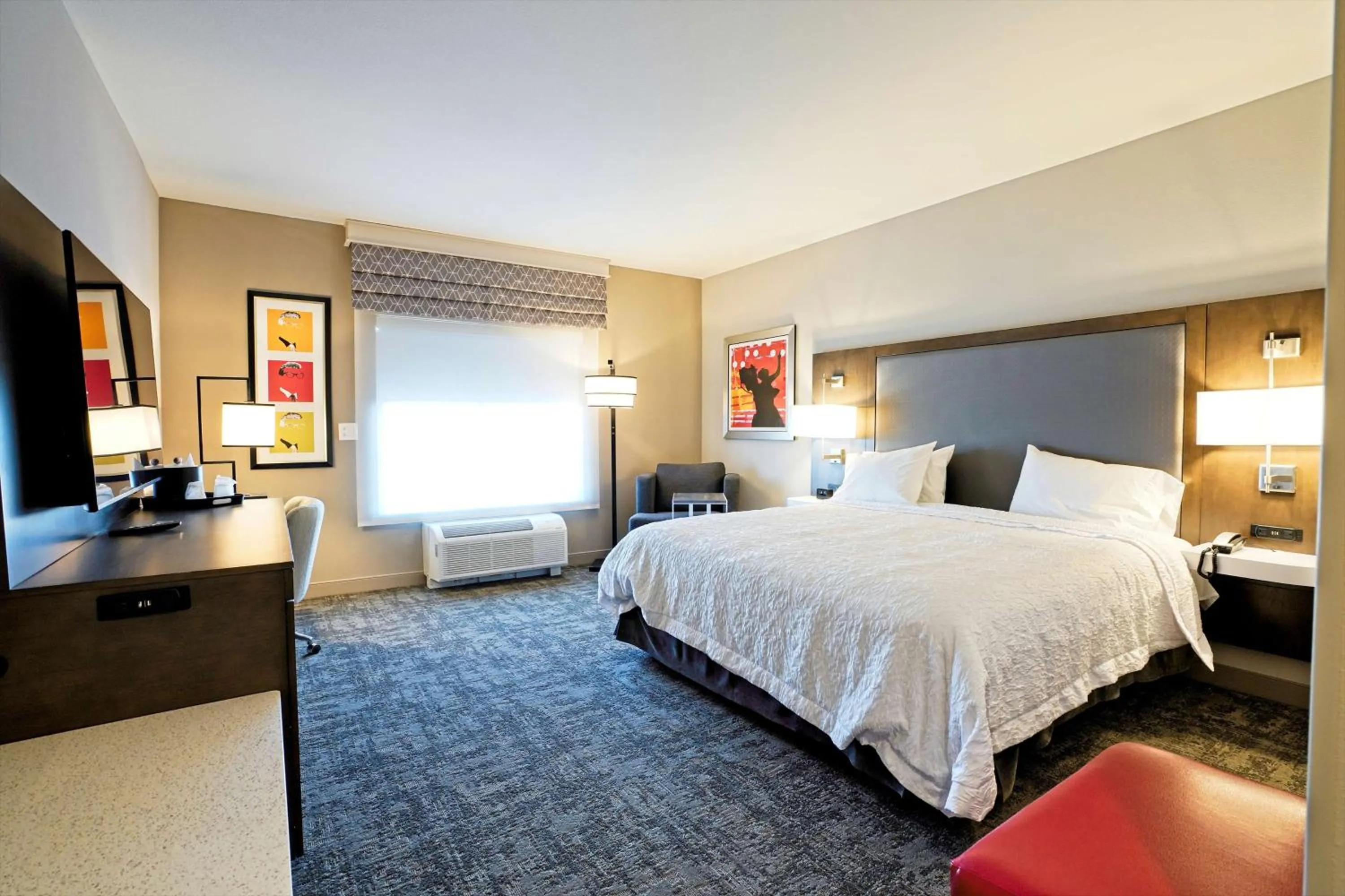 King Room with Roll-in Shower - Disability Accessible/Non-Smoking in Hampton Inn & Suites Lubbock University, Tx