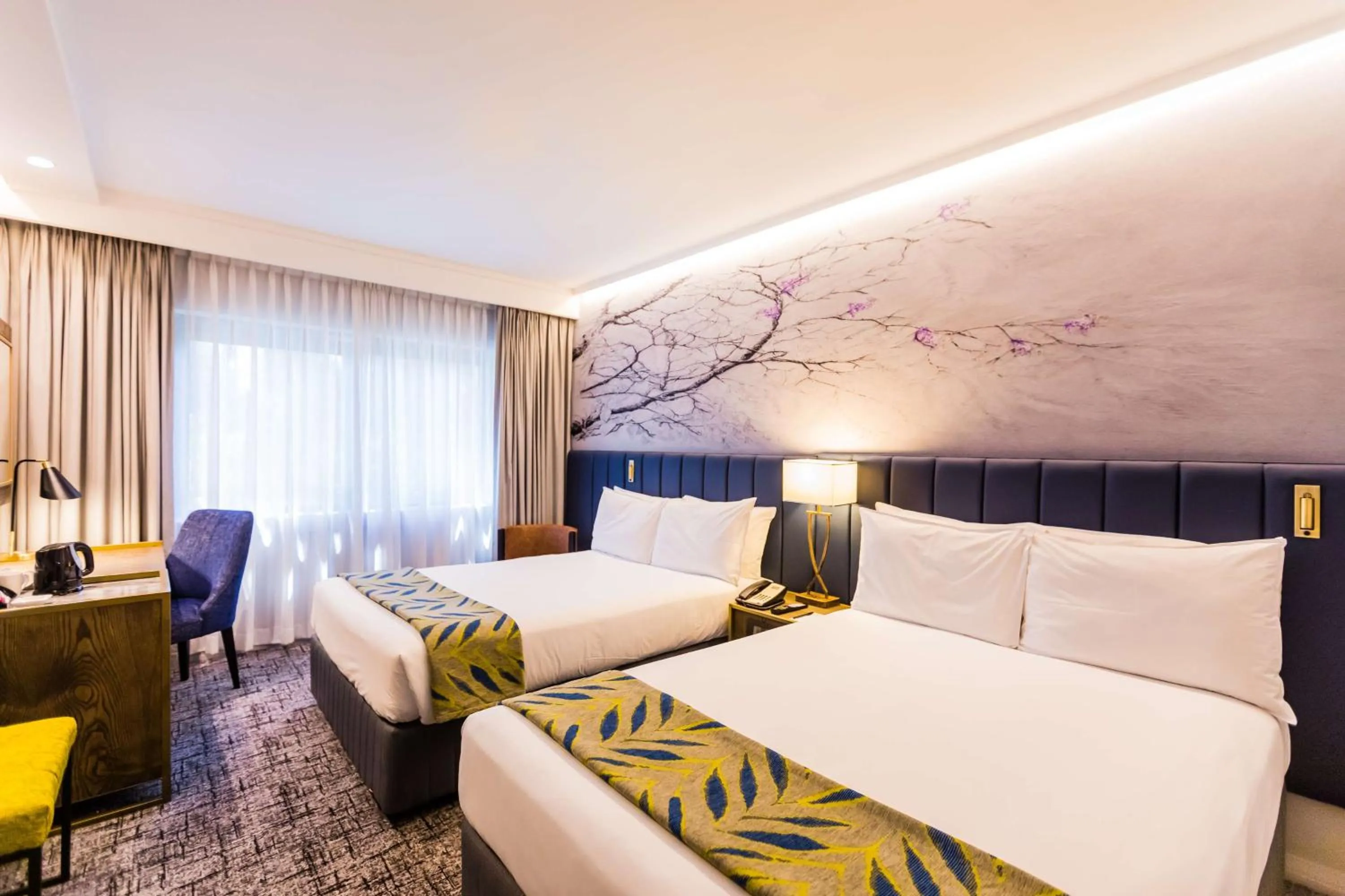 Standard Room 2 Double Beds Non-Smoking in Garden Court Hatfield