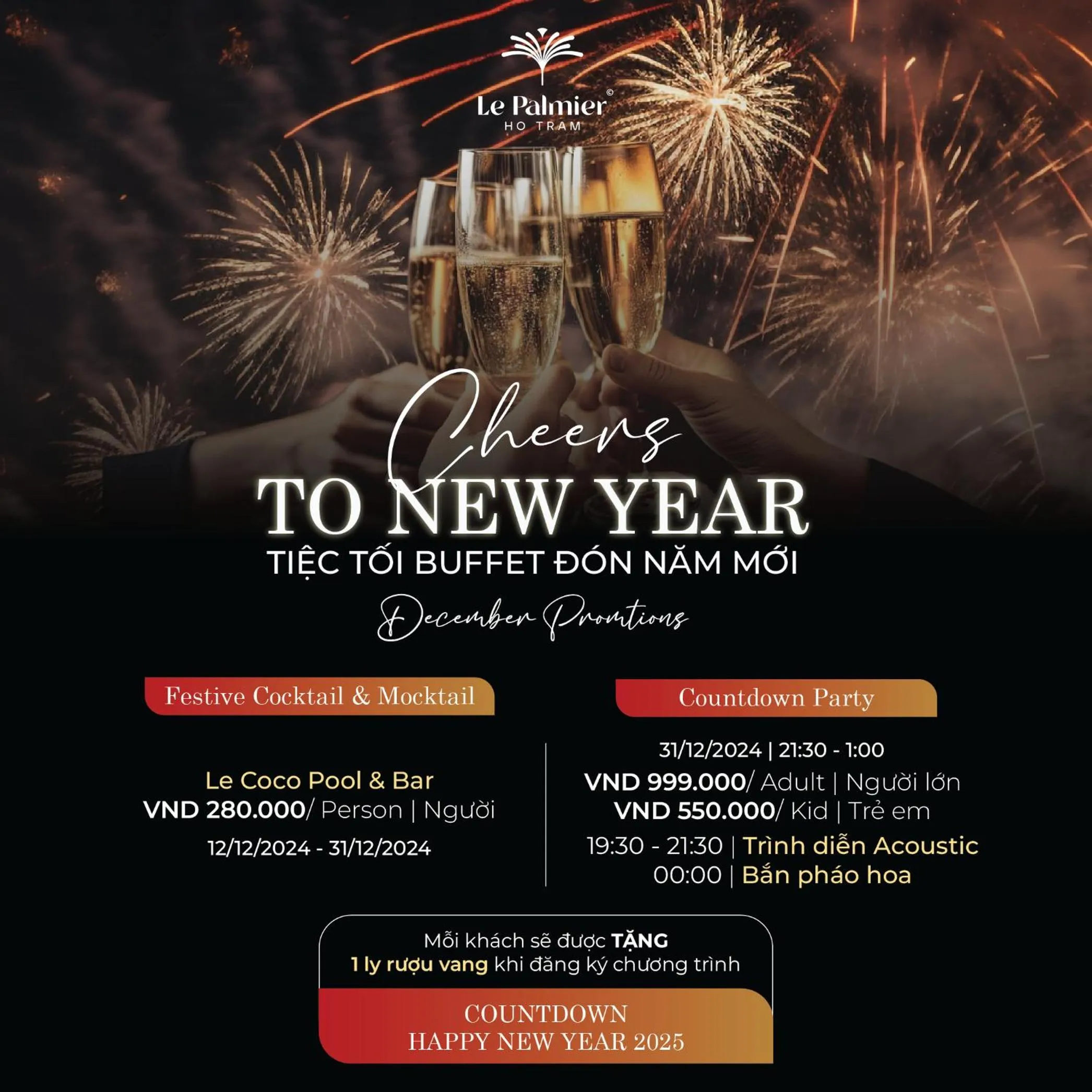 Le Palmier Ho Tram Resort - Beachfront with Private Beach