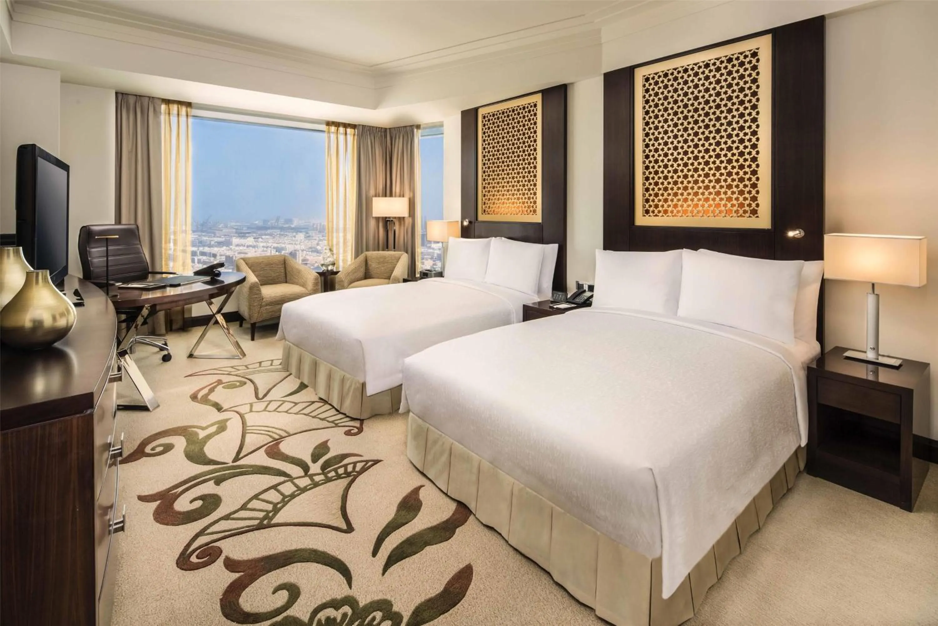 Deluxe Double Room with Two Double Beds and Sea View in Conrad Dubai