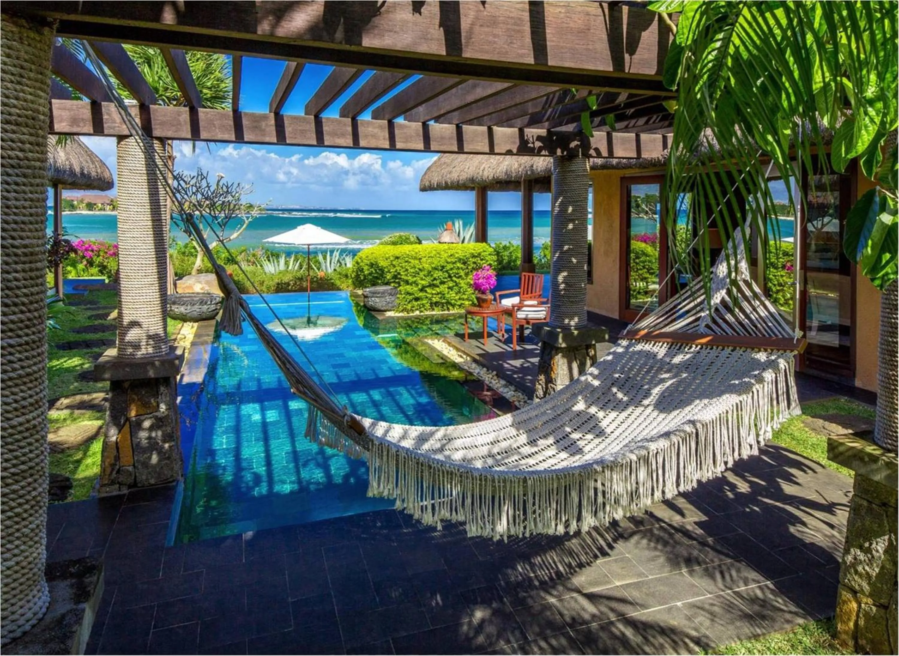 Royal Ocean view Villa with private pool in The Oberoi Beach Resort, Mauritius