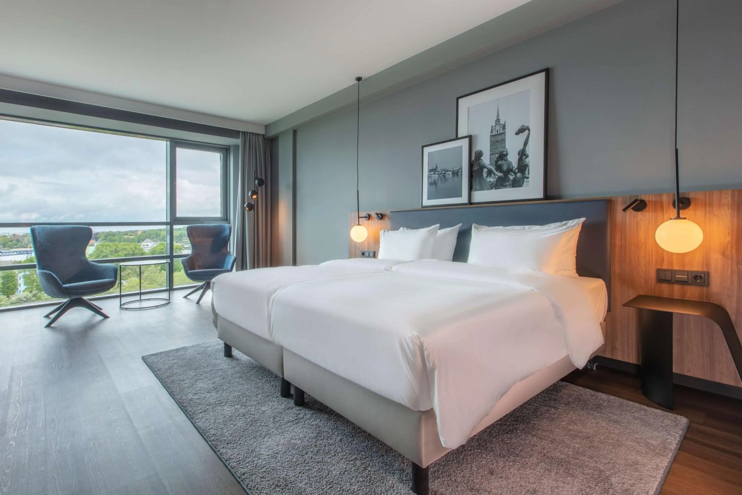 Premium Room with Harbor View in Radisson Blu Hotel Rostock