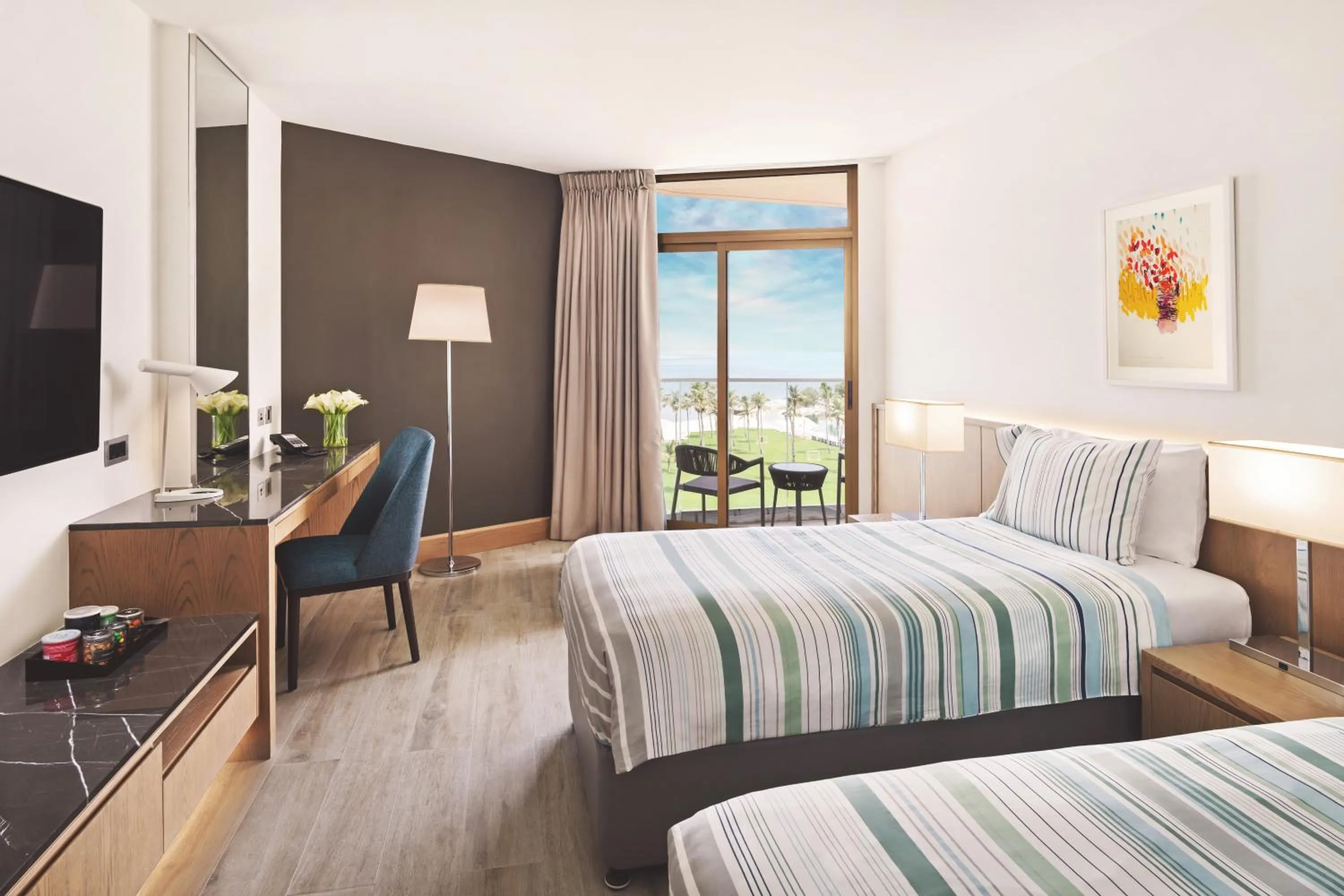 Family Sea View Room with Splash Park & Beach Access with Free Shuttle to Shopping Malls in JA Beach Hotel, Dubai