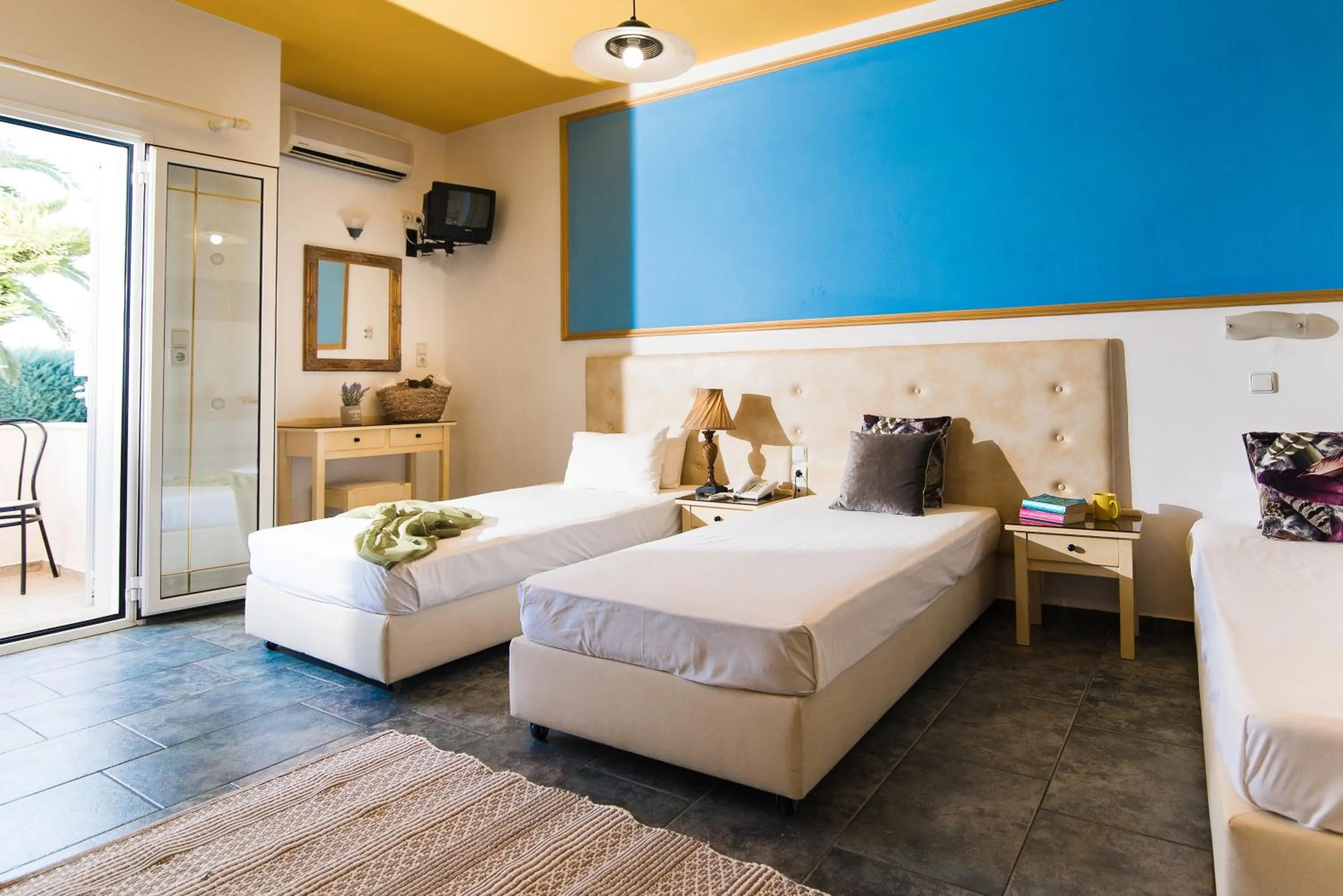 Standard Triple Studio with Side Sea View in Yiannis Manos Hotel Resort