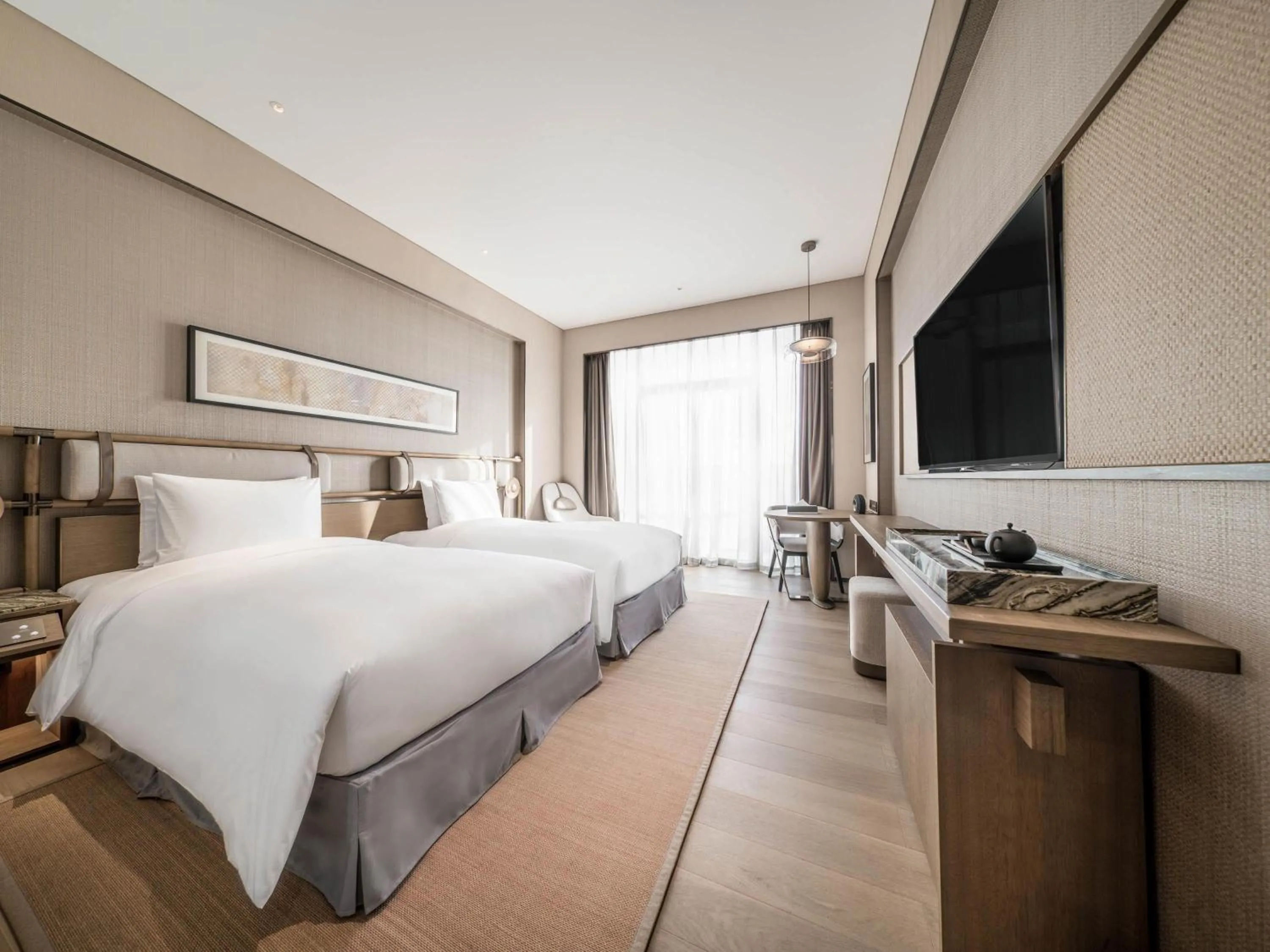 Deluxe Twin Room with Garden View in Ocean Spring Resort Chengdu - MGallery Collection