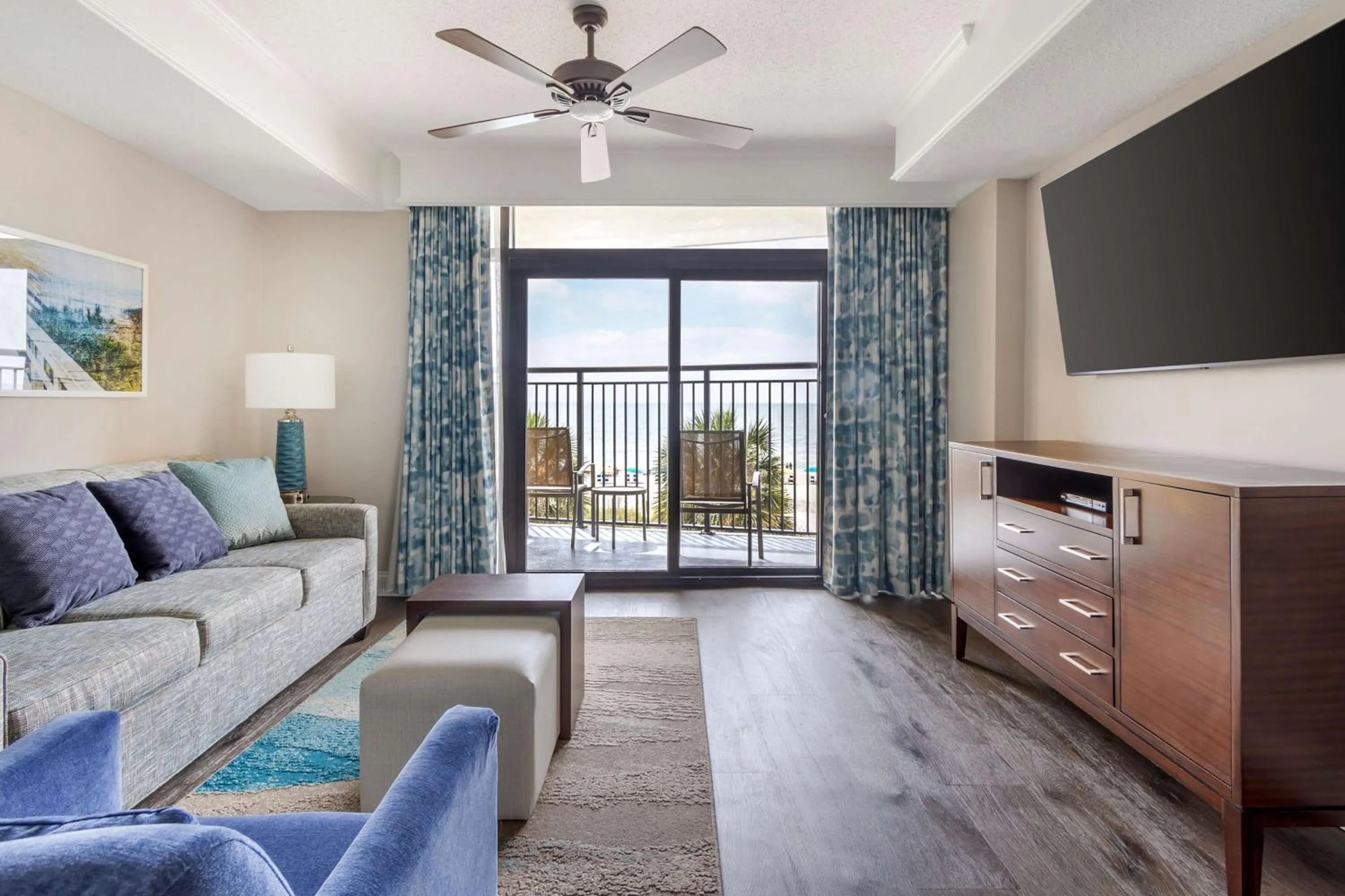 One-Bedroom King Suite with Sofa Bed - Ocean Front in Hilton Grand Vacations Club Anderson Ocean Myrtle Beach