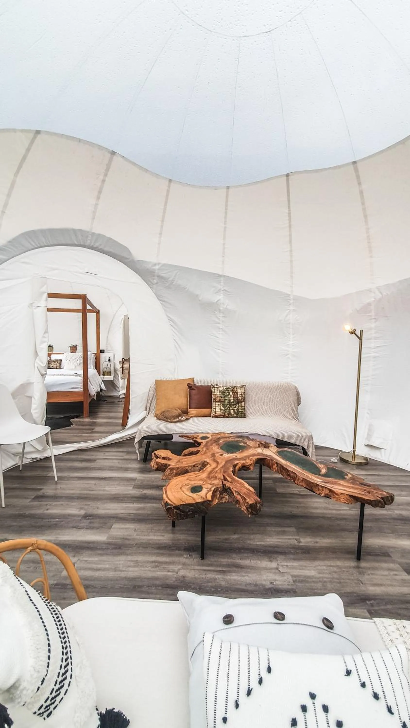 Family Bubble in Green Land Bubble Glamping