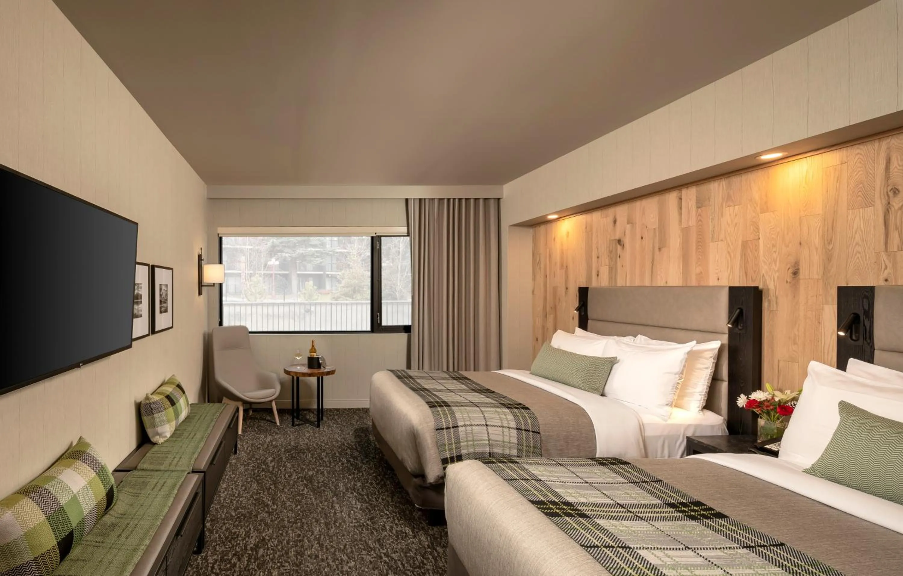 Standard Room, 2 Queen beds, Back Alley View in Peaks Hotel and Suites