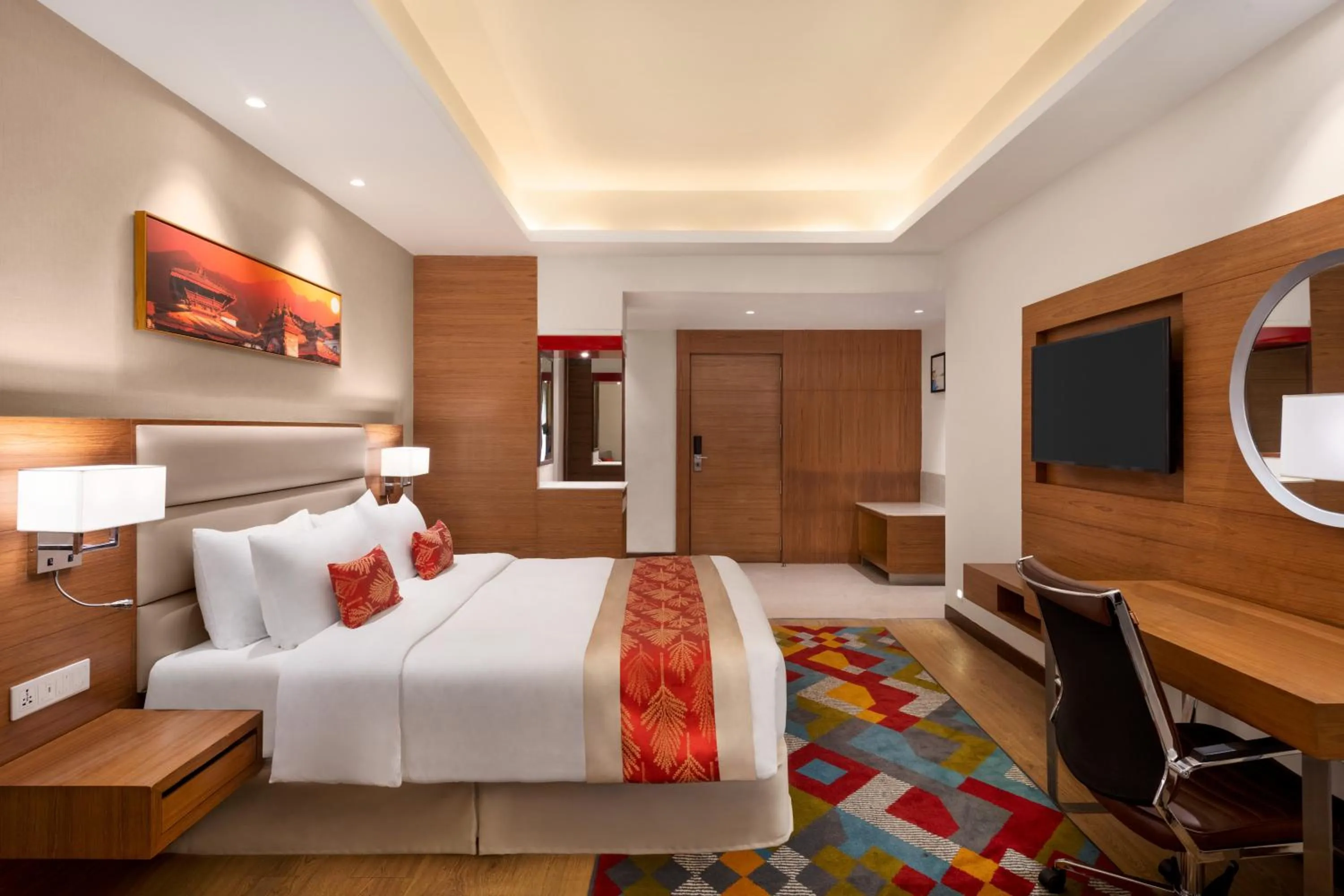 Deluxe King Room - single occupancy - Non-Smoking (10% off on Food and Soft Beverages) in Ramada Encore by Wyndham Kathmandu Thamel