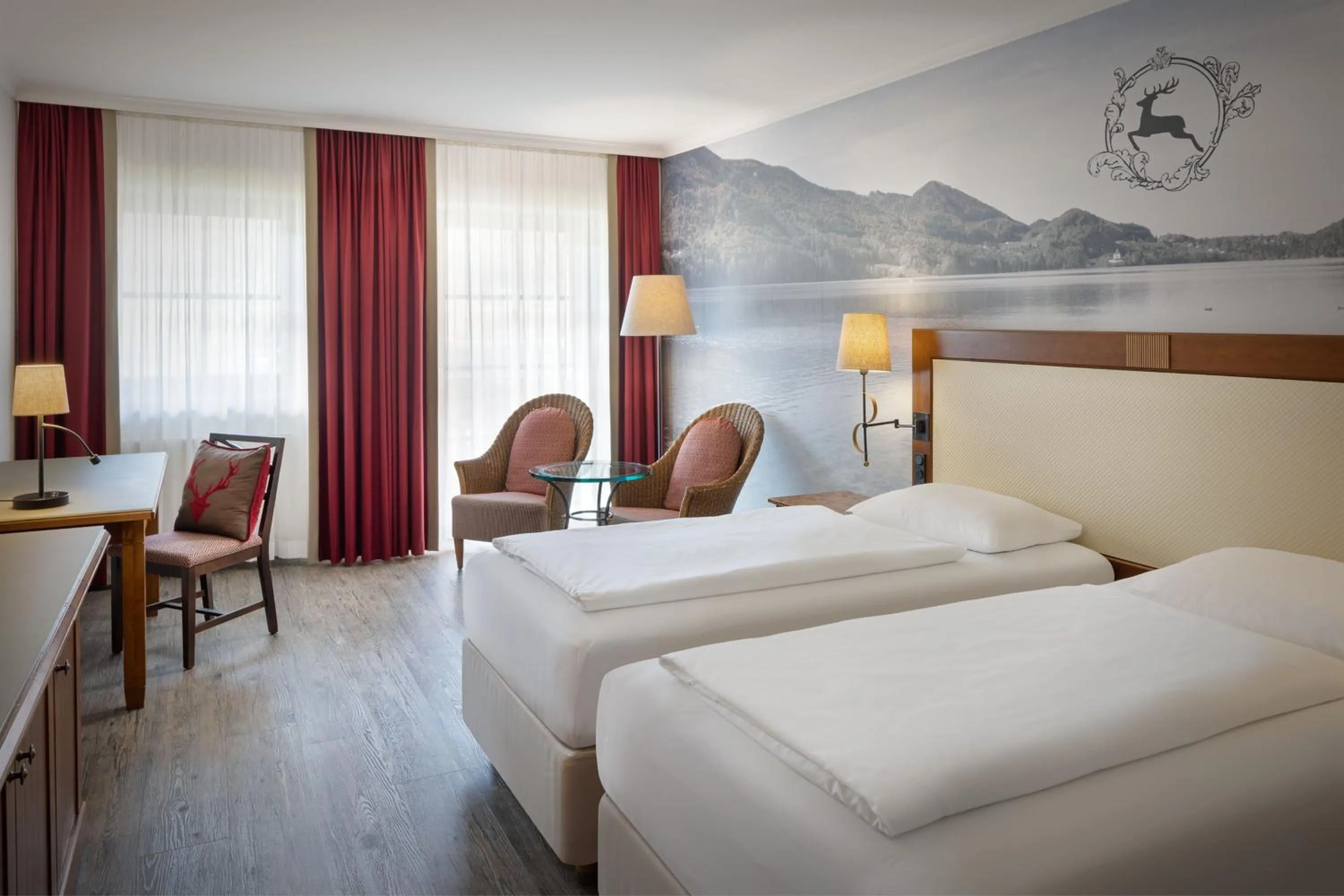 Classic Twin Room with Two Twin Beds in Arabella Jagdhof Resort am Fuschlsee, a Tribute Portfolio Hotel