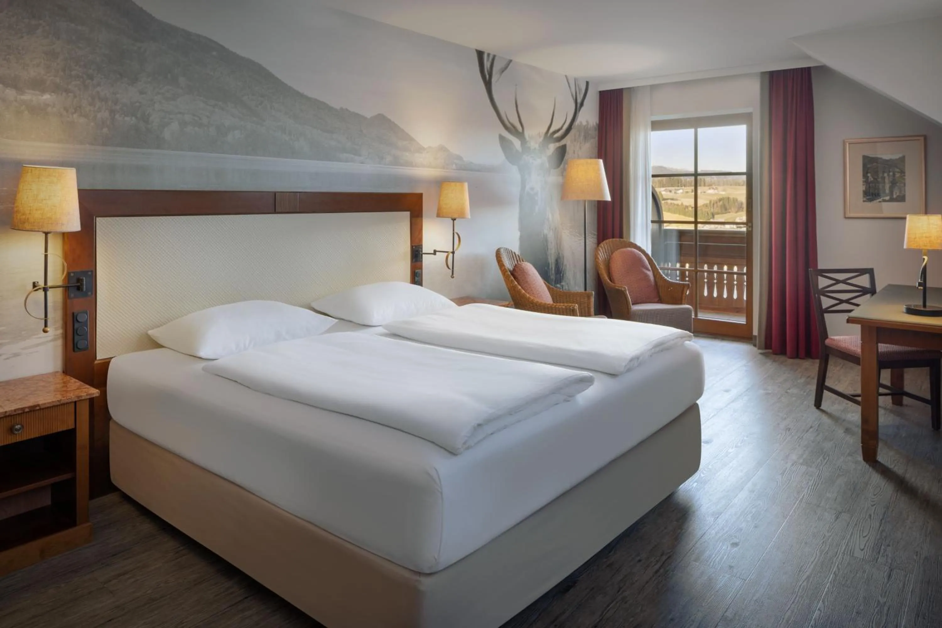 Grand Deluxe King Room with Garden View in Arabella Jagdhof Resort am Fuschlsee, a Tribute Portfolio Hotel