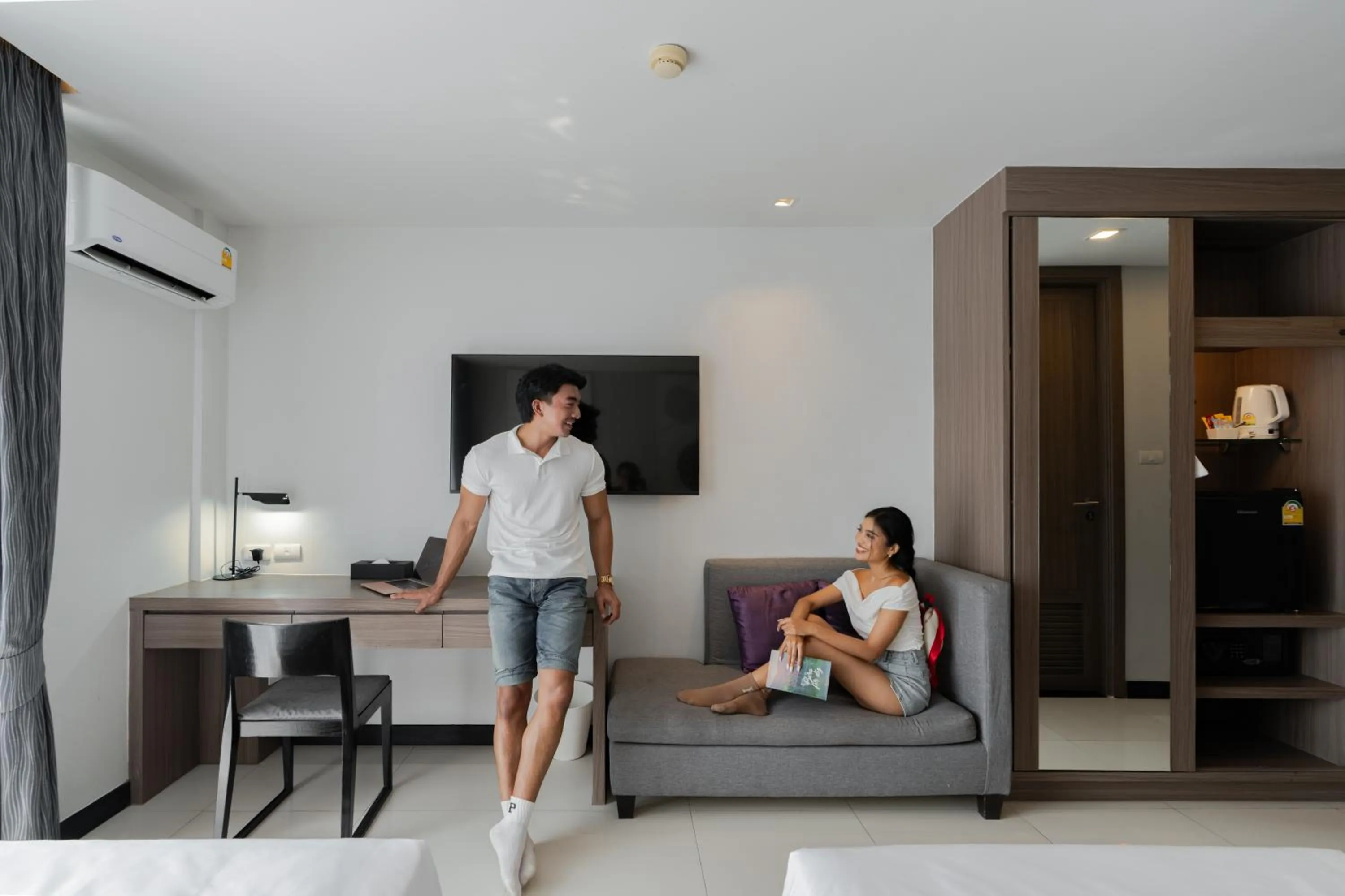 Deluxe Twin Pool View Balcony in Citrus Patong Hotel by Compass Hospitality