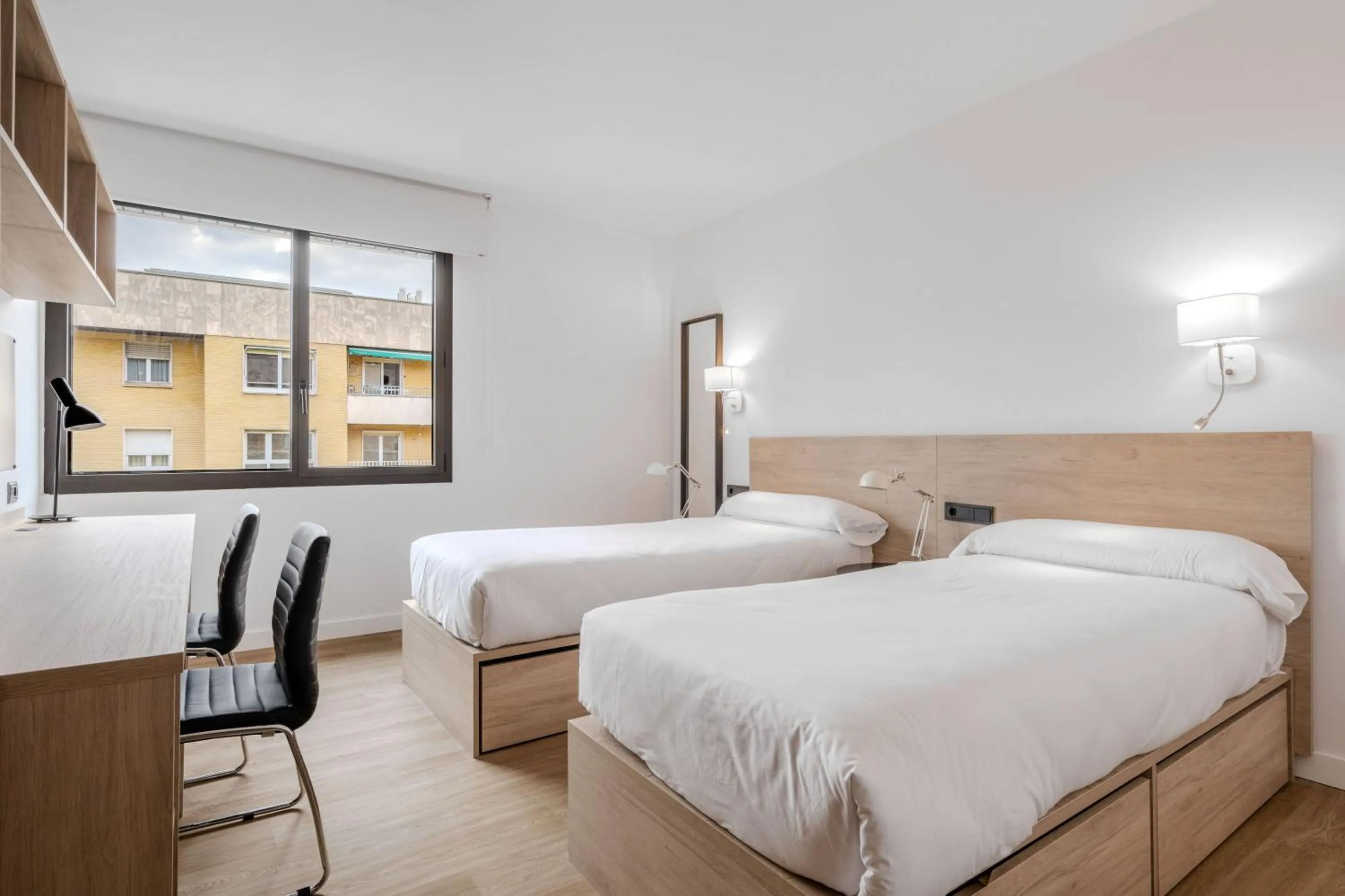 Twin Room in Micampus Pamplona Student Residence