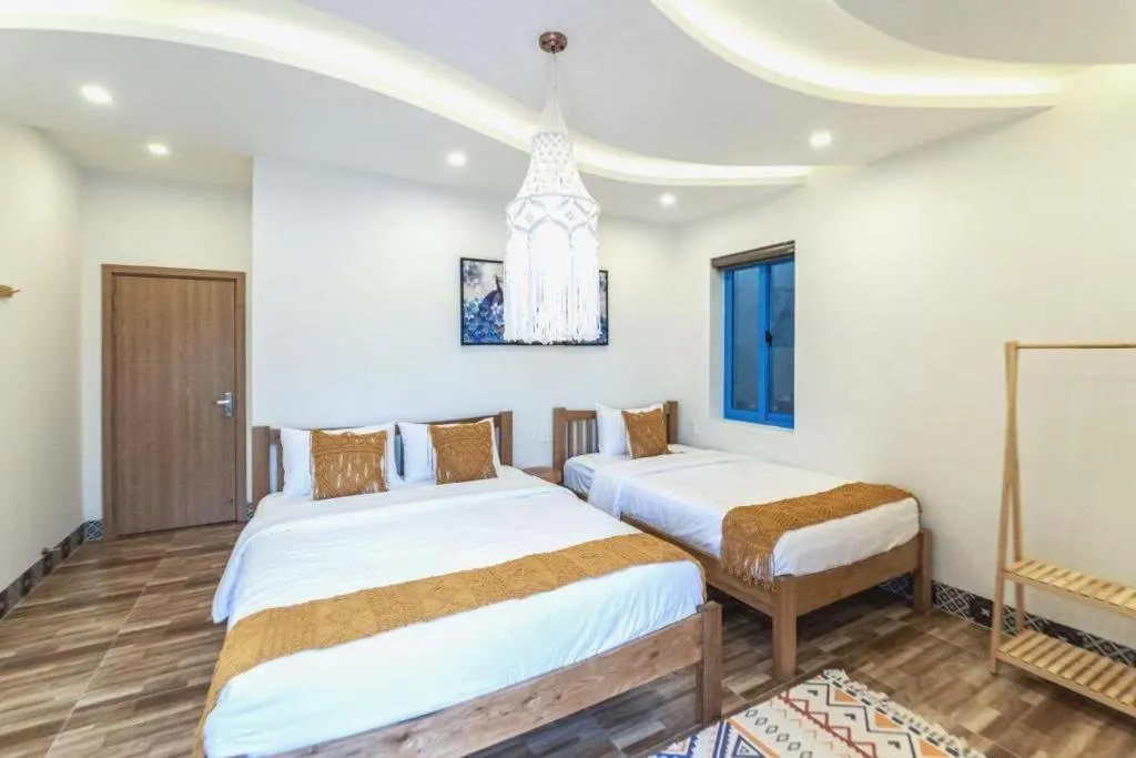 Twin Room with Balcony in Lazy Bear Villa By The Little Hoi An