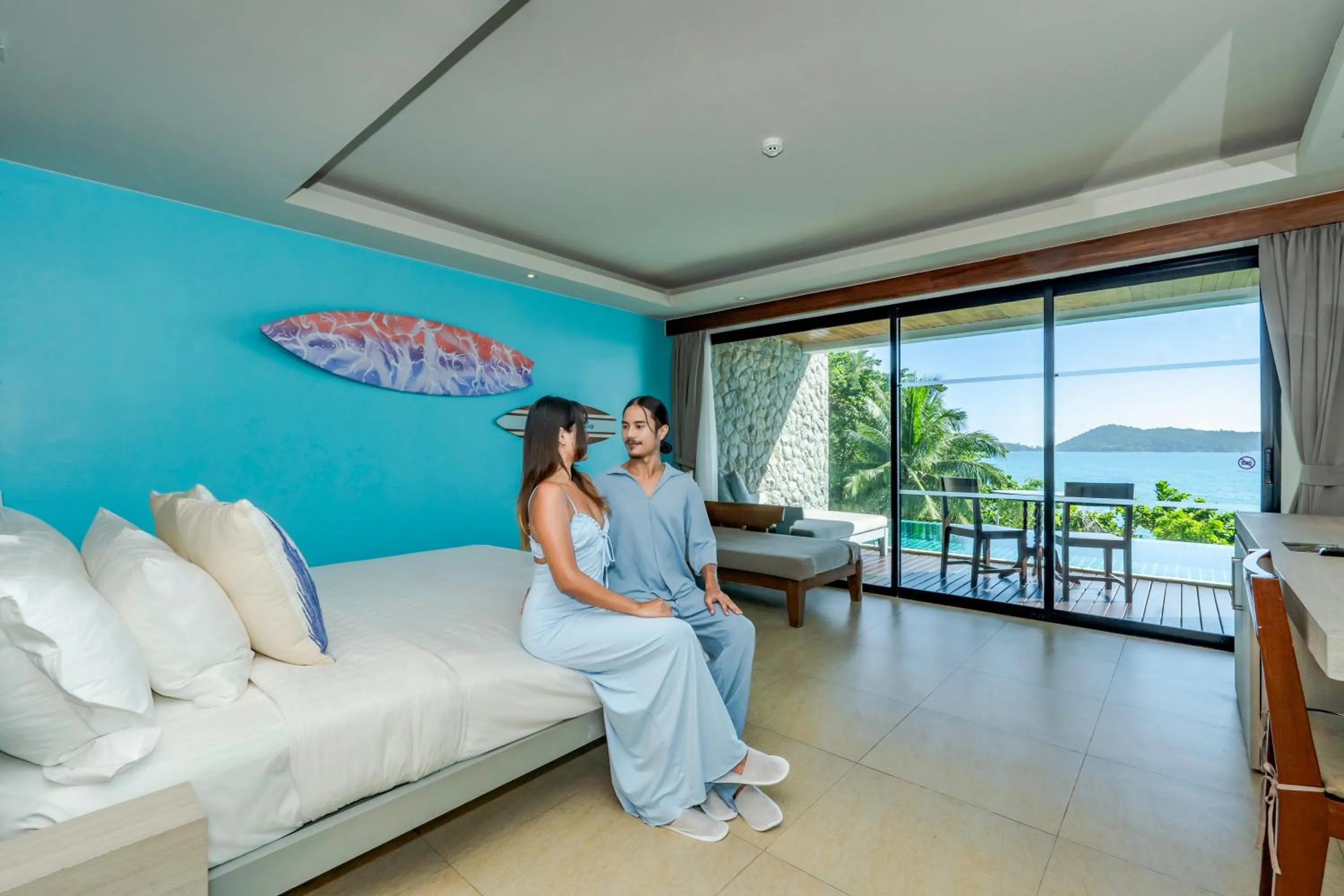 Deluxe Sea View Pool Access in Zenmaya Oceanfront Phuket, Trademark Collection by Wyndham