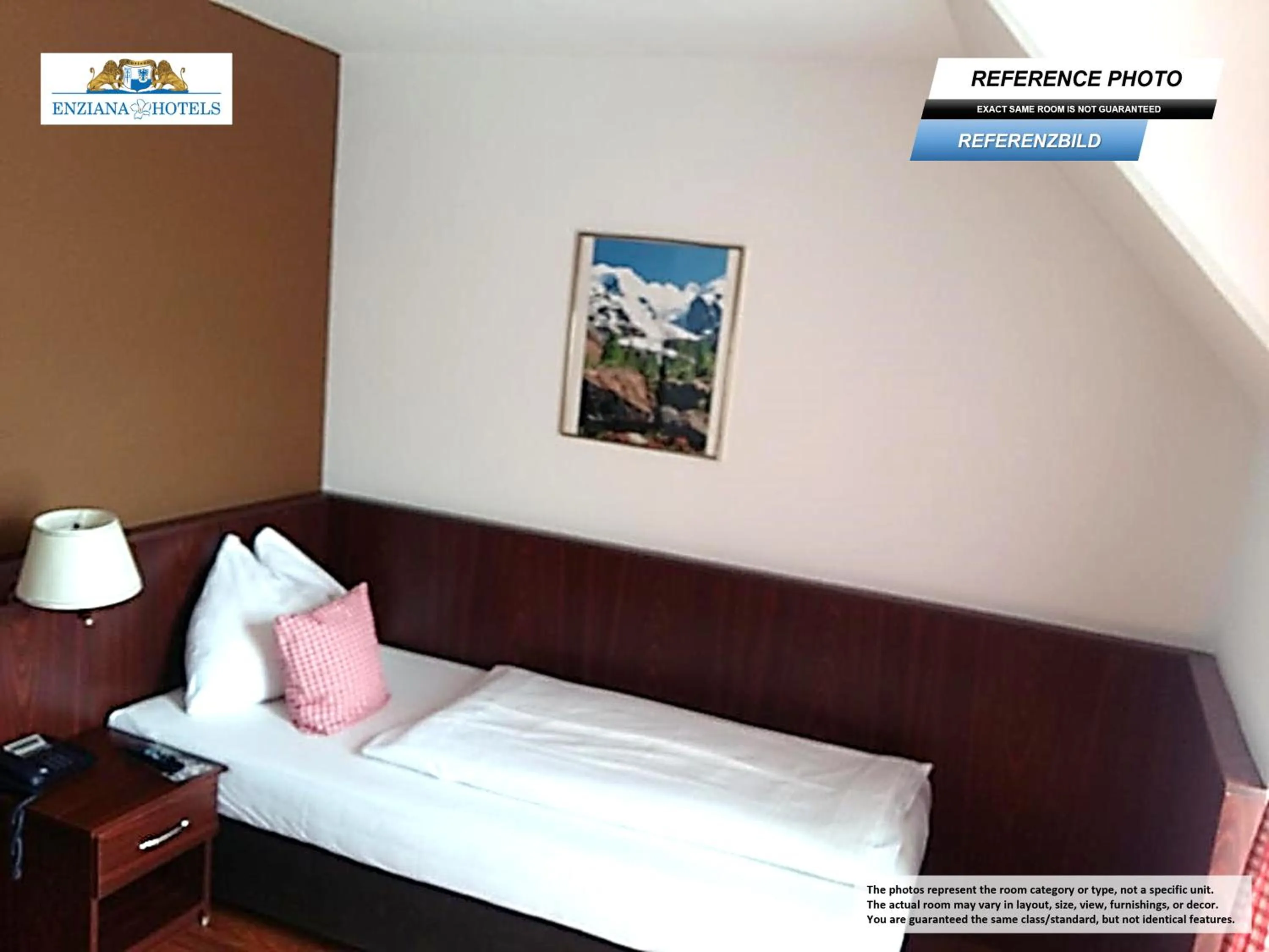 Standard Single Room in Hotel Enziana Wien