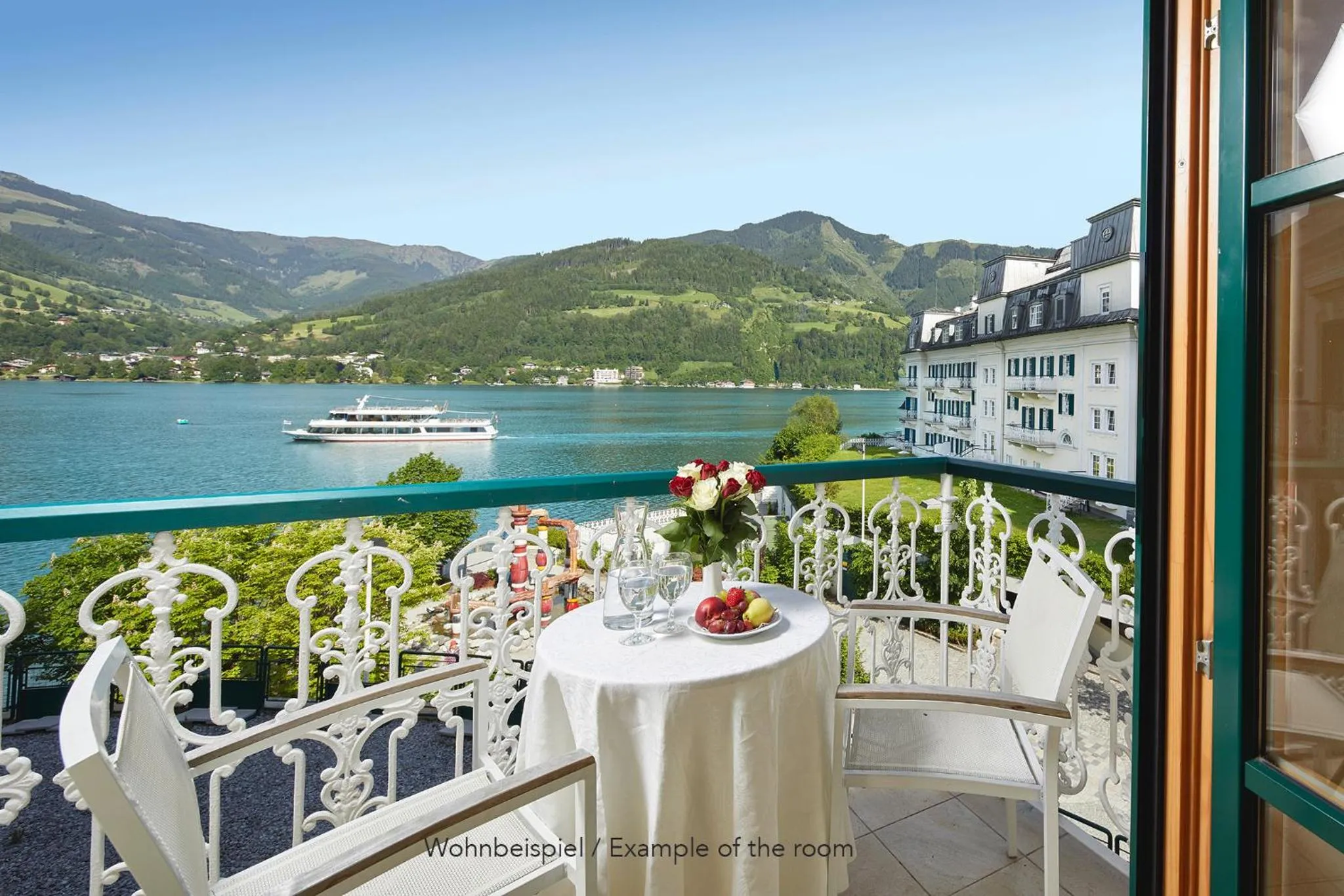 Comfort Double Room with Lateral Lake View and Balcony - single occupancy in Grand Hotel Zell am See