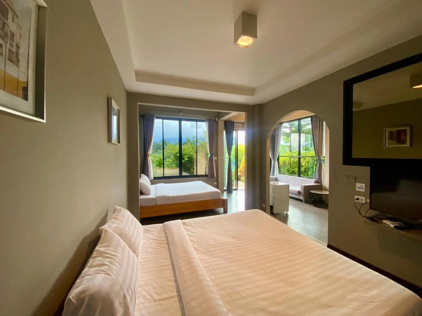Quadruple Room with Garden View in Krin Resort