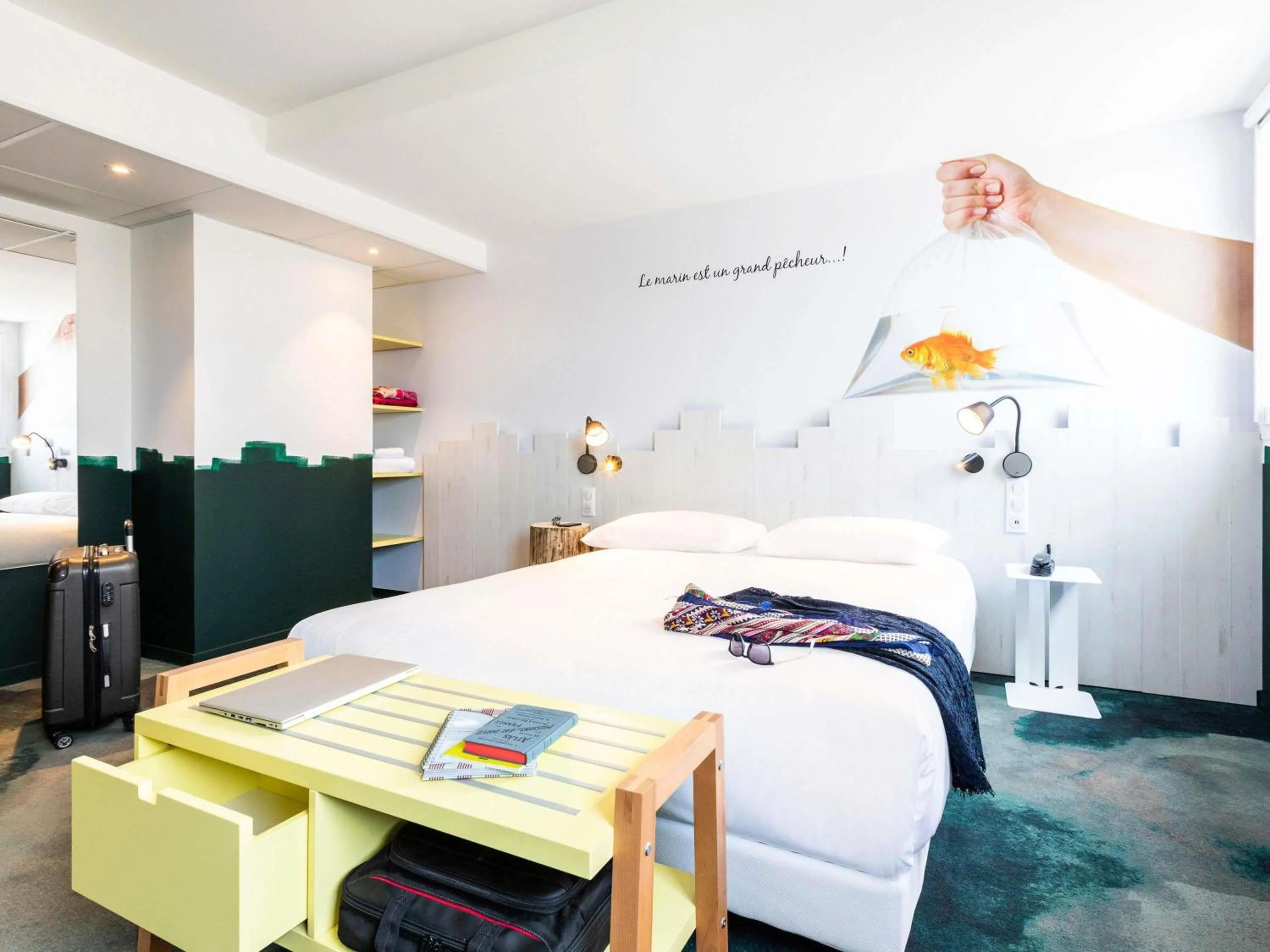 Standard One Double Bed in ibis Styles Thonon-les-Bains