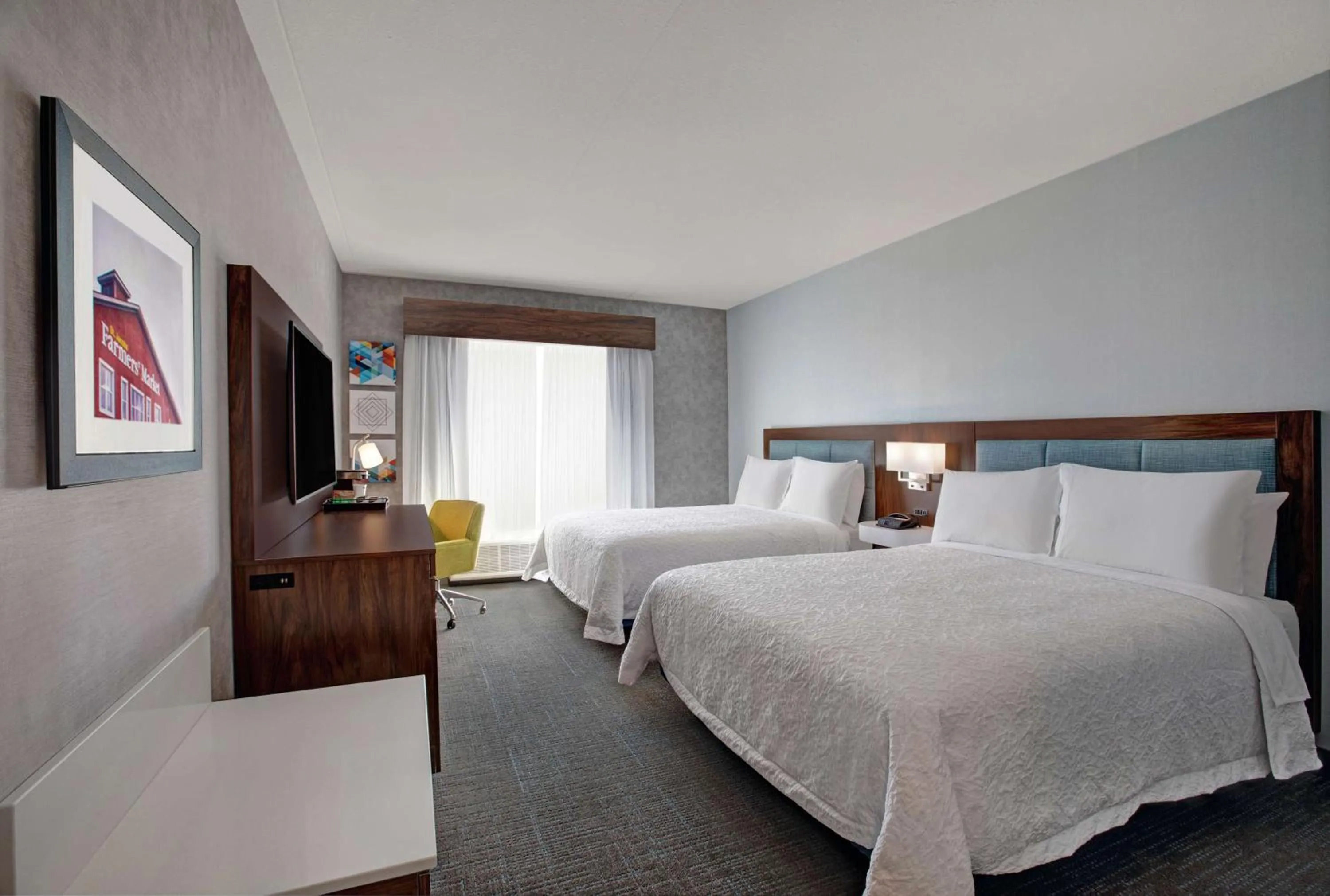 Queen Room with Two Queen Beds in Hampton Inn & Suites By Hilton Waterloo St. Jacobs