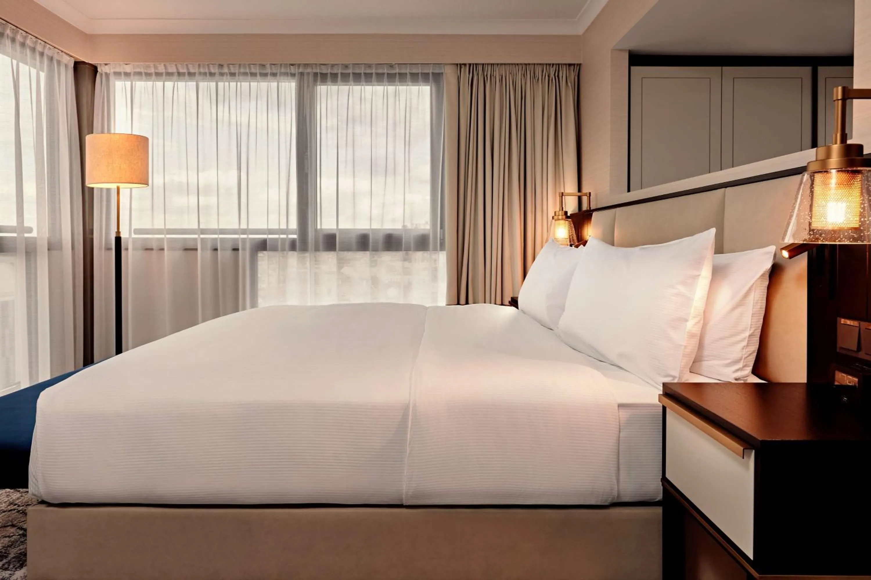 King Junior Suite with Panoramic View and Lounge Access in Hilton Vienna Park