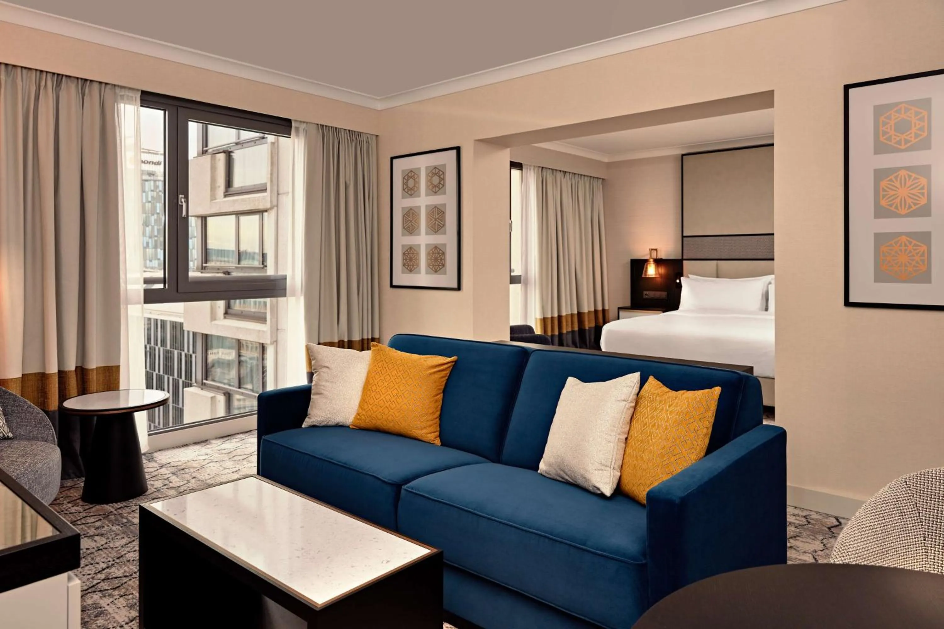 One-Bedroom King Suite with Panoramic View in Hilton Vienna Park