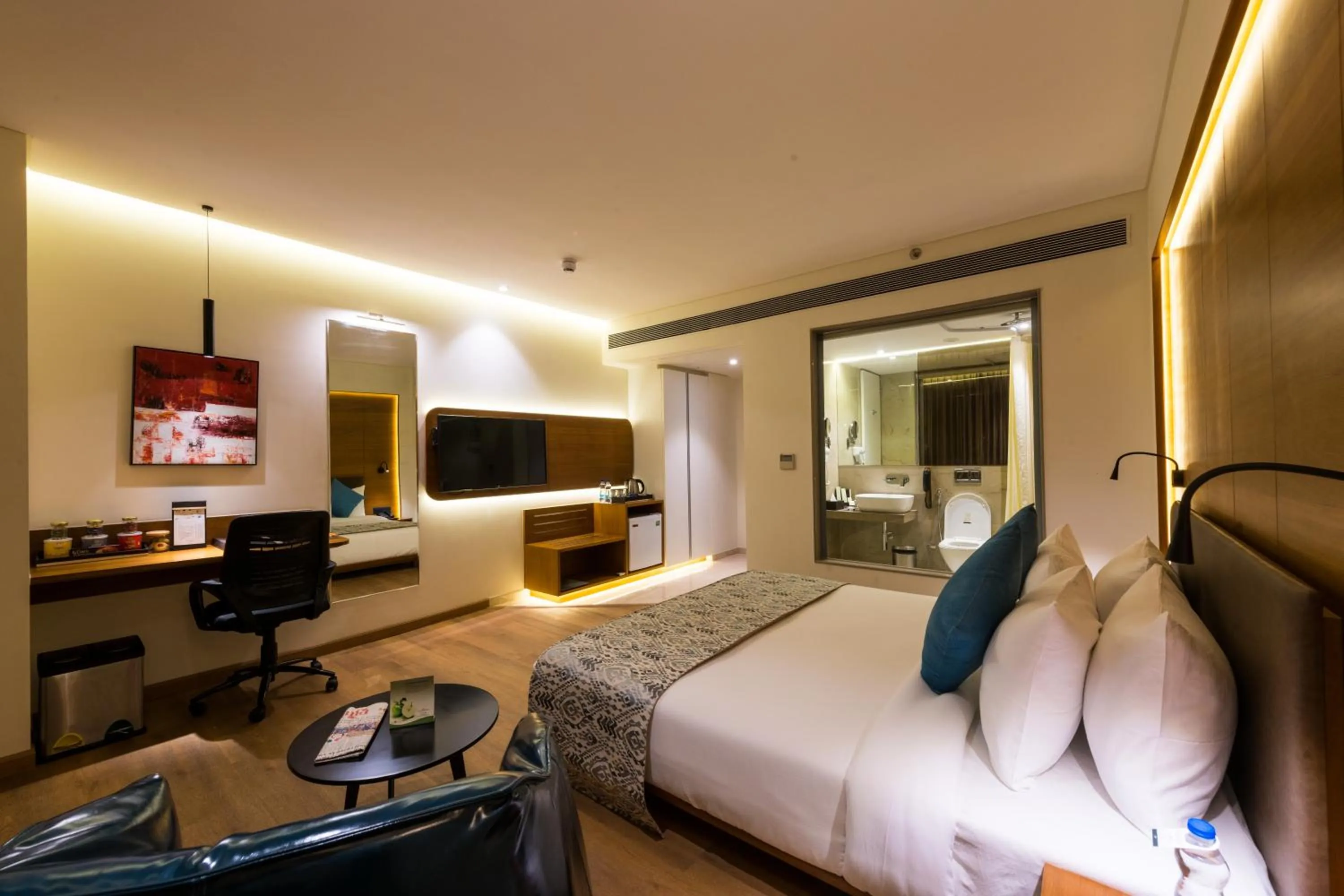 Winter Green Room, 1 King Bed in The Fern Residency, Jamnagar