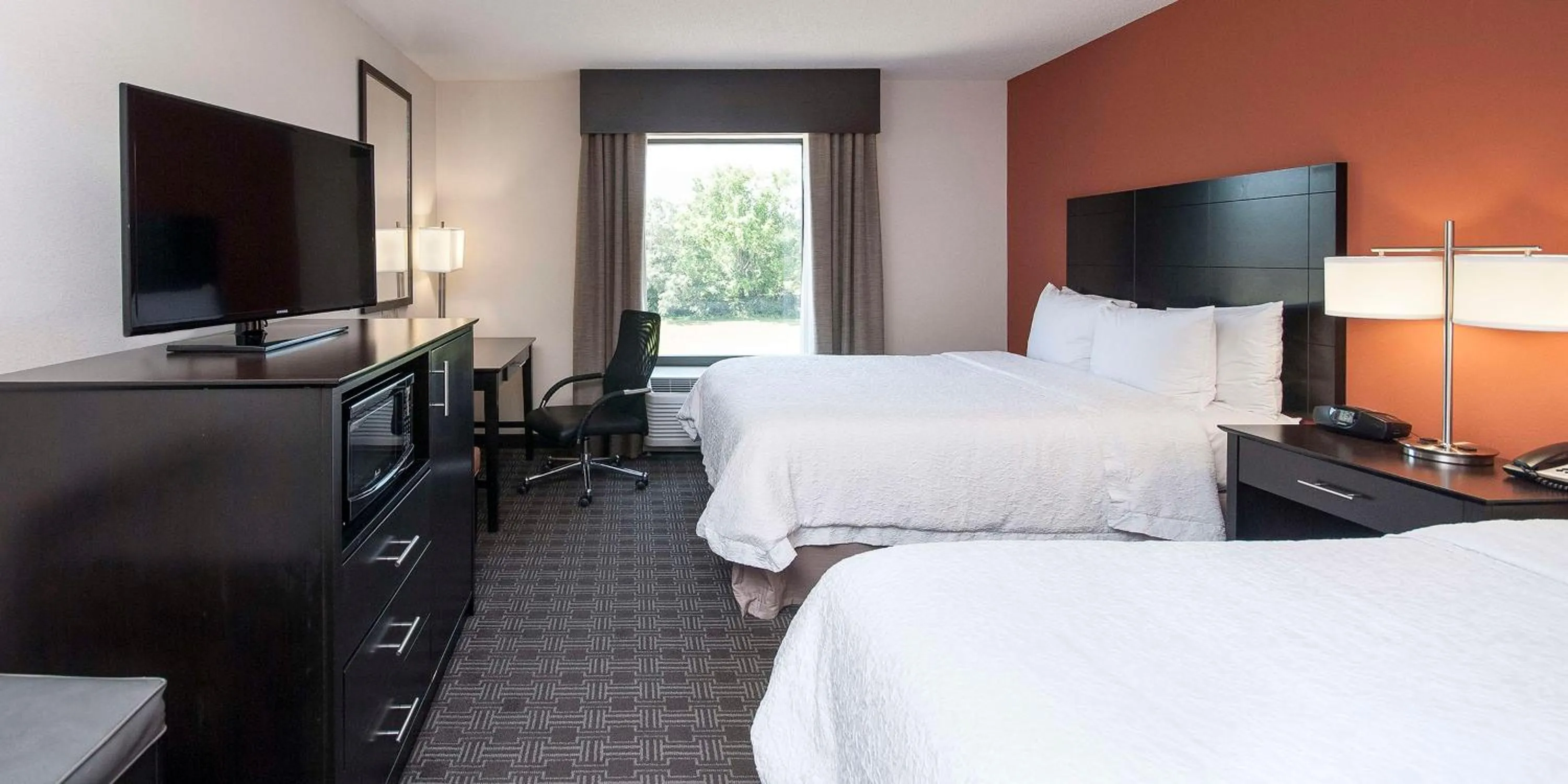 Queen Room with Two Queen Beds - Mobility and Hearing Access/Non-Smoking in Hampton Inn & Suites Seneca-Clemson Area