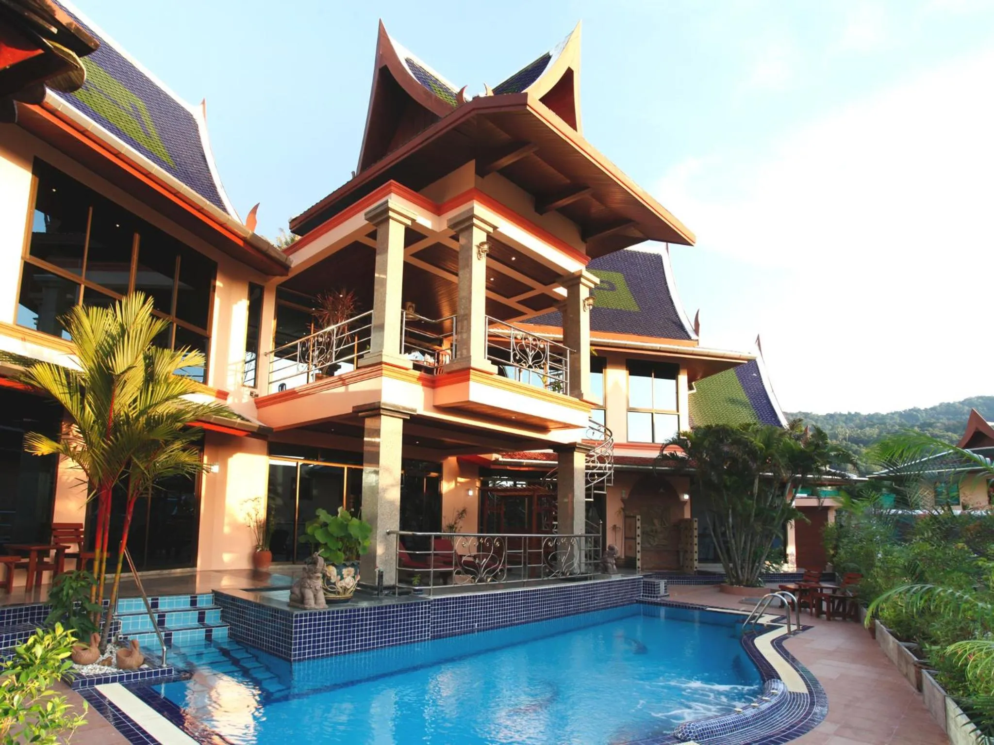 Four-Bedroom Thai Style Luxury Villa with Private Pool in Kata Sea View Villas