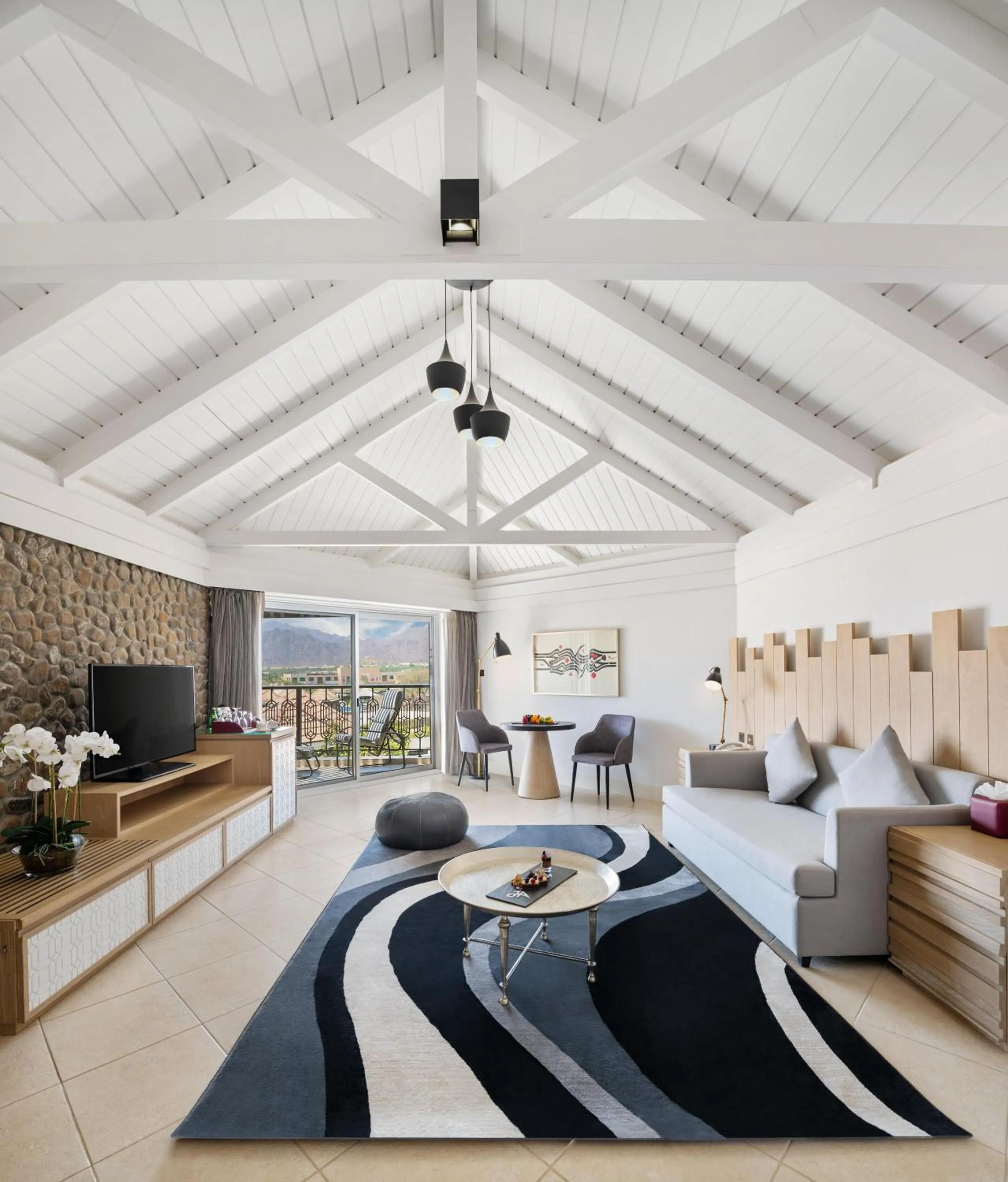 Deluxe Mountain View Family Room with Balcony in JA Hatta Fort Hotel