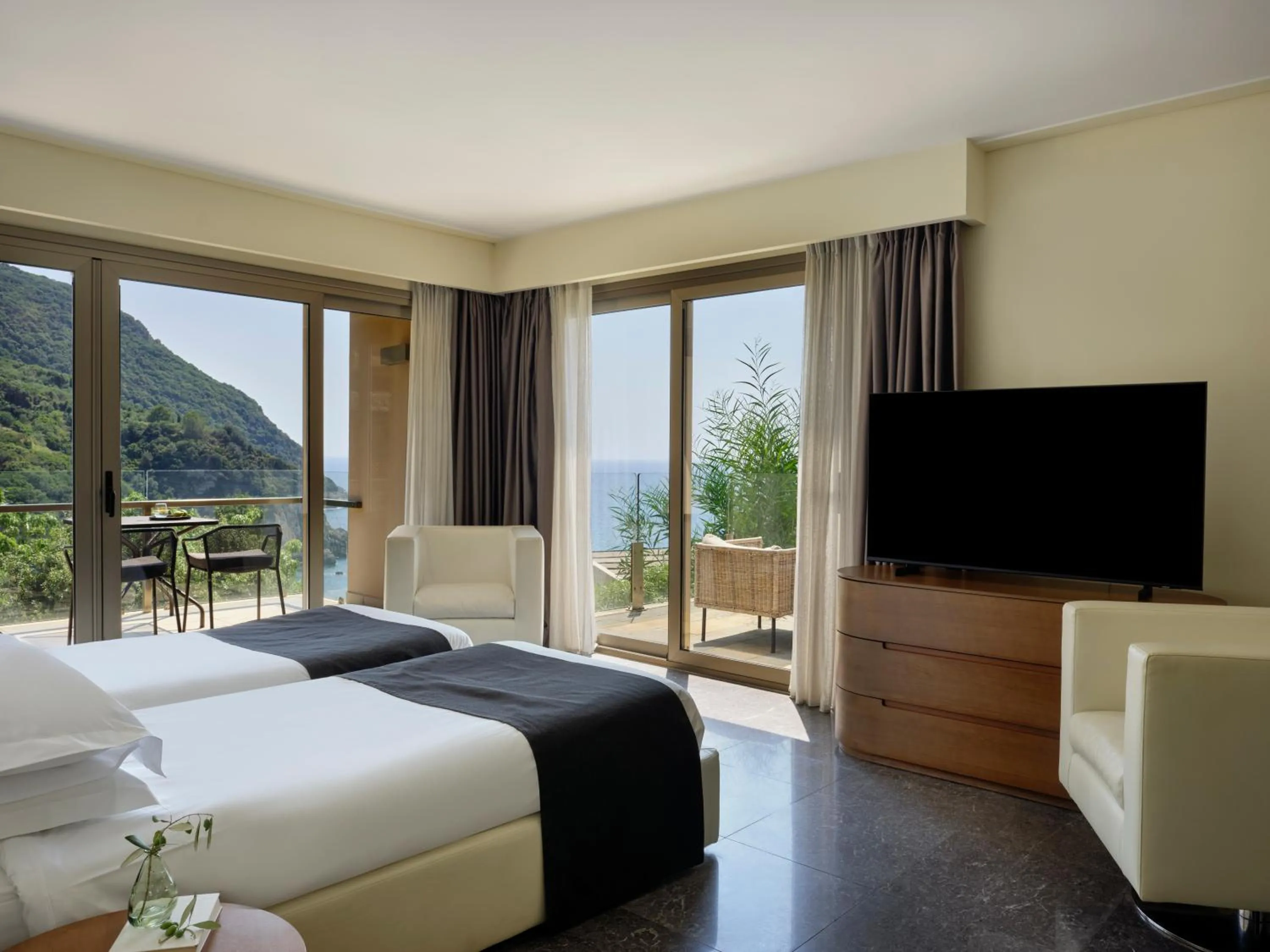 Deluxe Villa with Sea View and Private Pool in Atlantica Grand Mediterraneo Resort - Adults Only