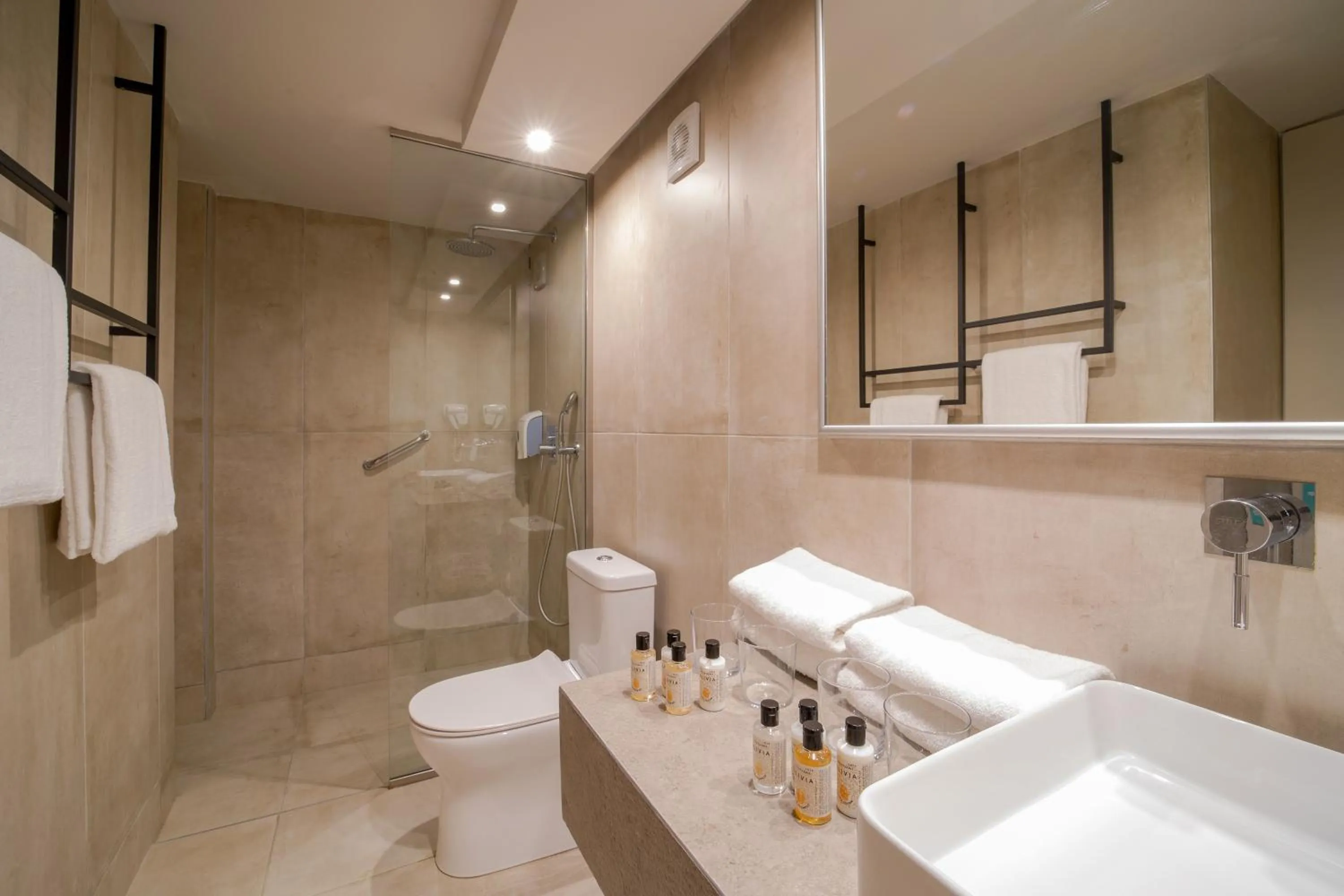 Family Room Open Plan Garden View in Sol Marina Beach Crete