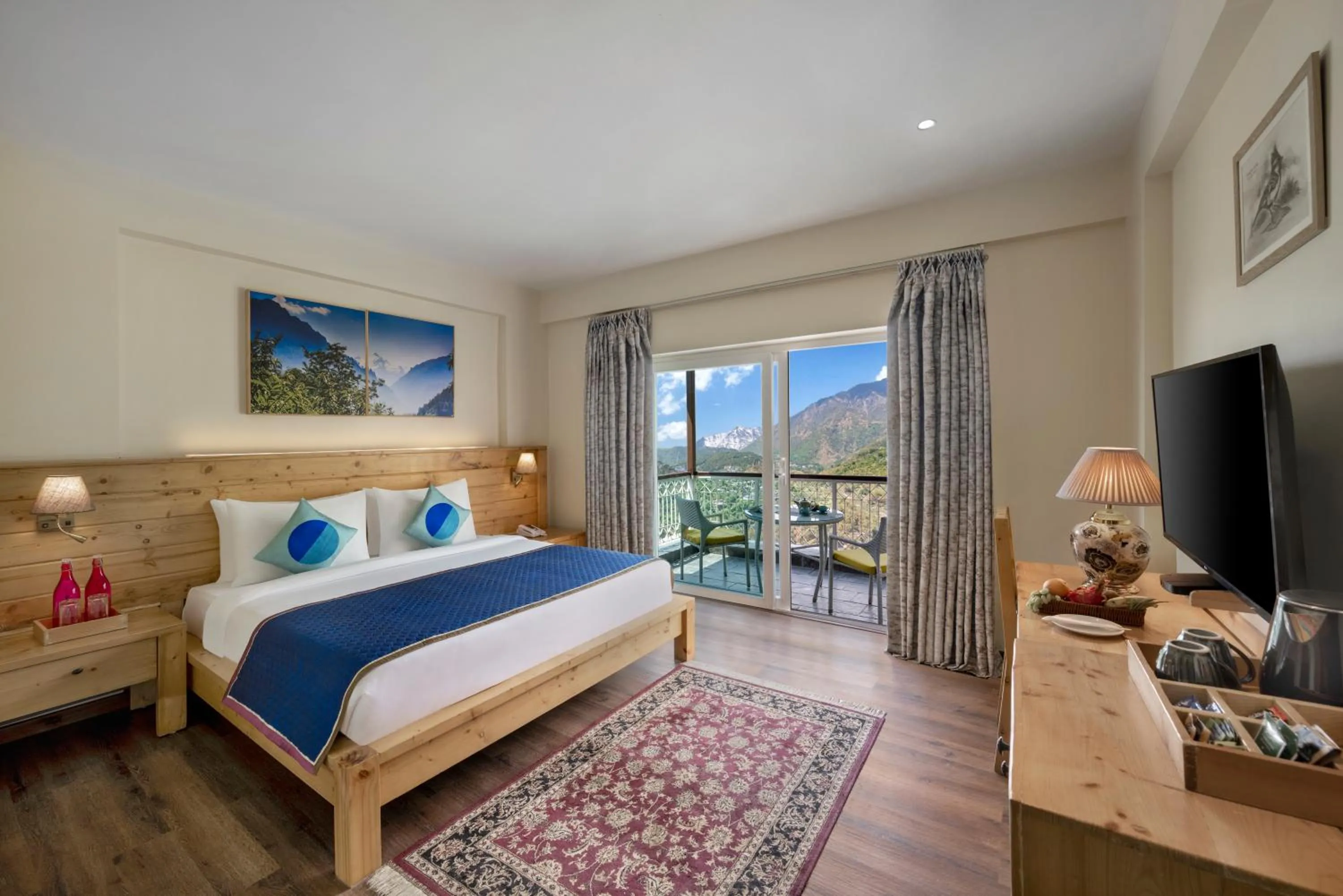 The Monal Suite With Private Balcony - single occupancy in juSTa Birding Resort & Spa - Best Dhauladhar View Resort