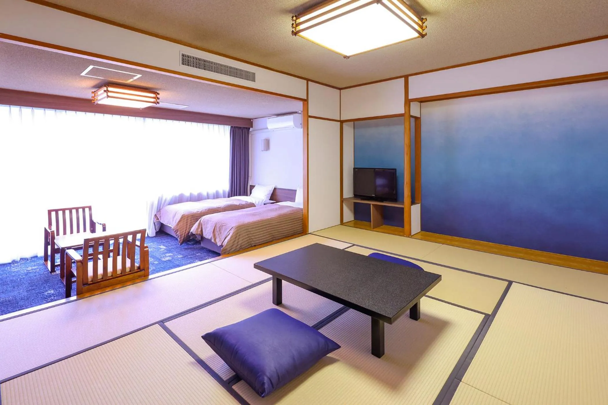 Standard Twin Room with Tatami Area - Non-Smoking - Private Bathroom in Ooedo Onsen Monogatari Premium Kinugawa Kanko Hotel