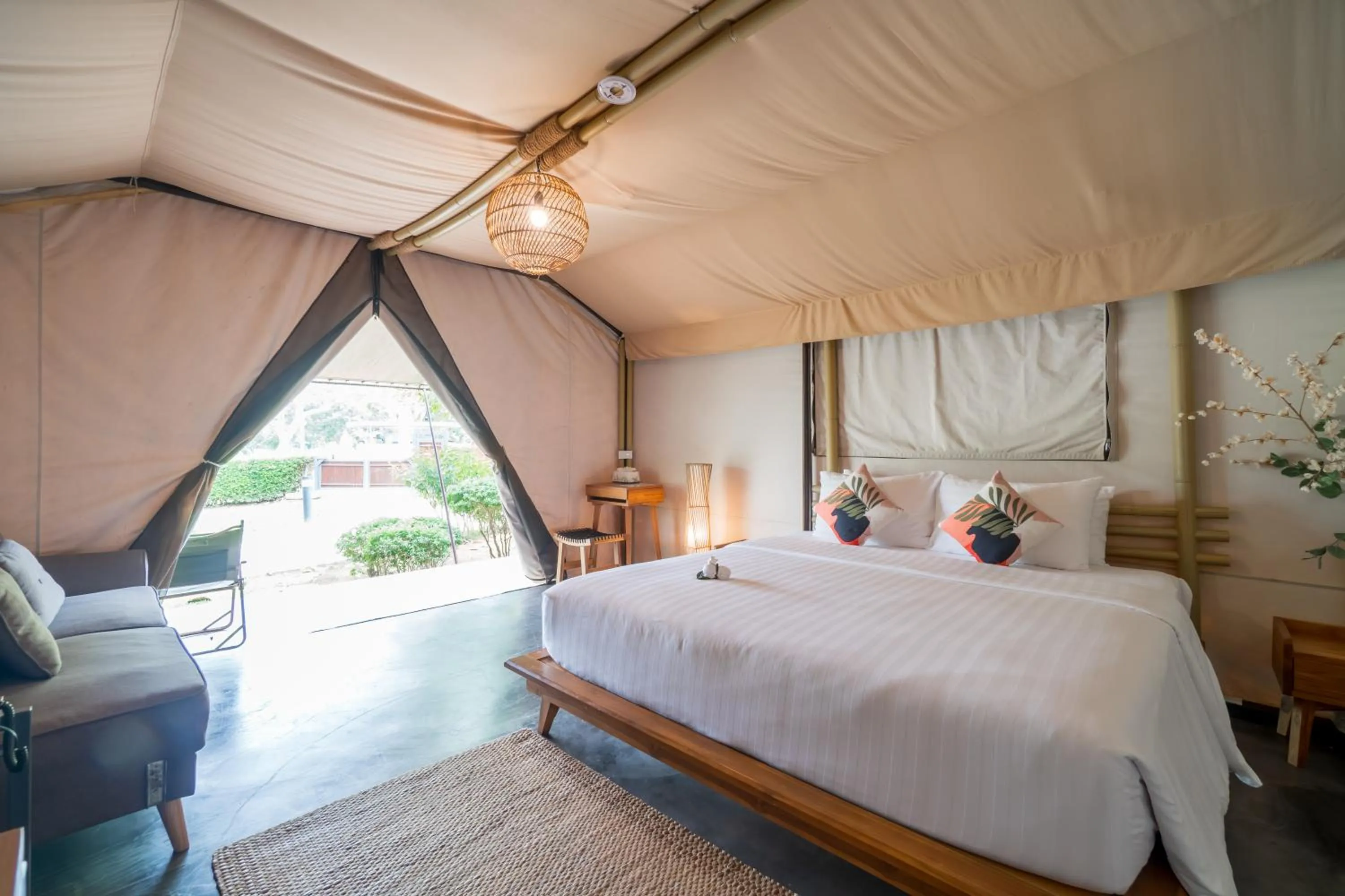 Standard Tent with Garden View in The Tree Riverside Resort Kaeng Krachan