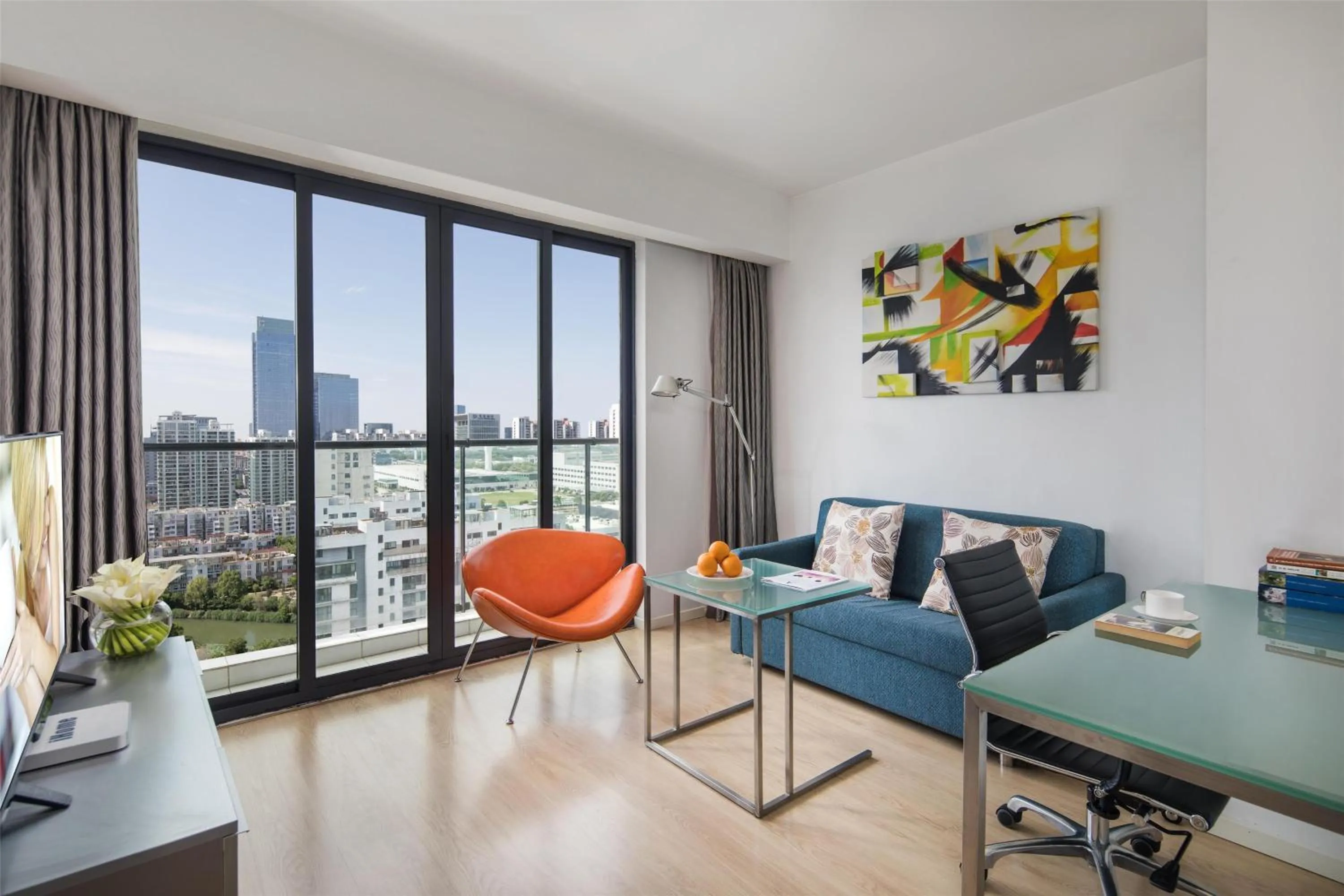 One-Bedroom Deluxe Apartment in Citadines Xinghai Suzhou